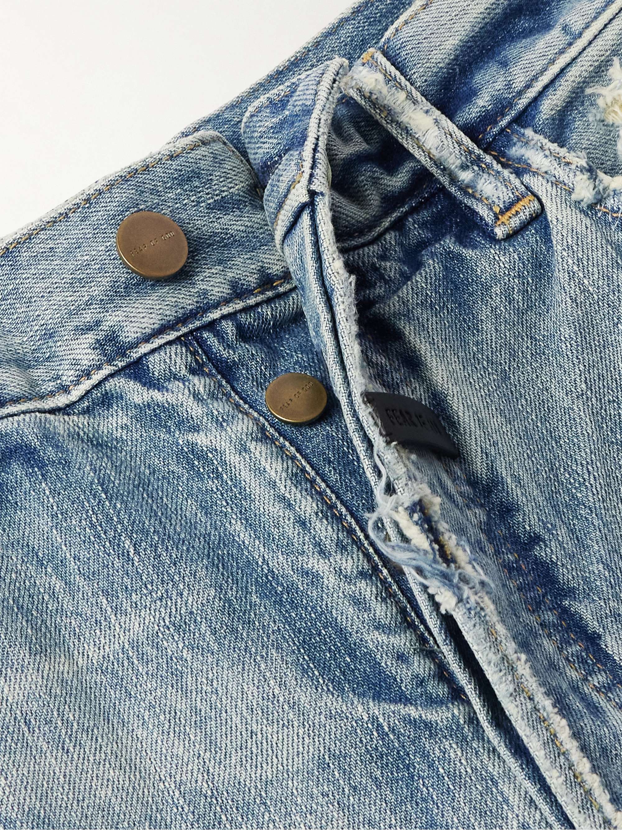 Tapered Distressed Jeans view