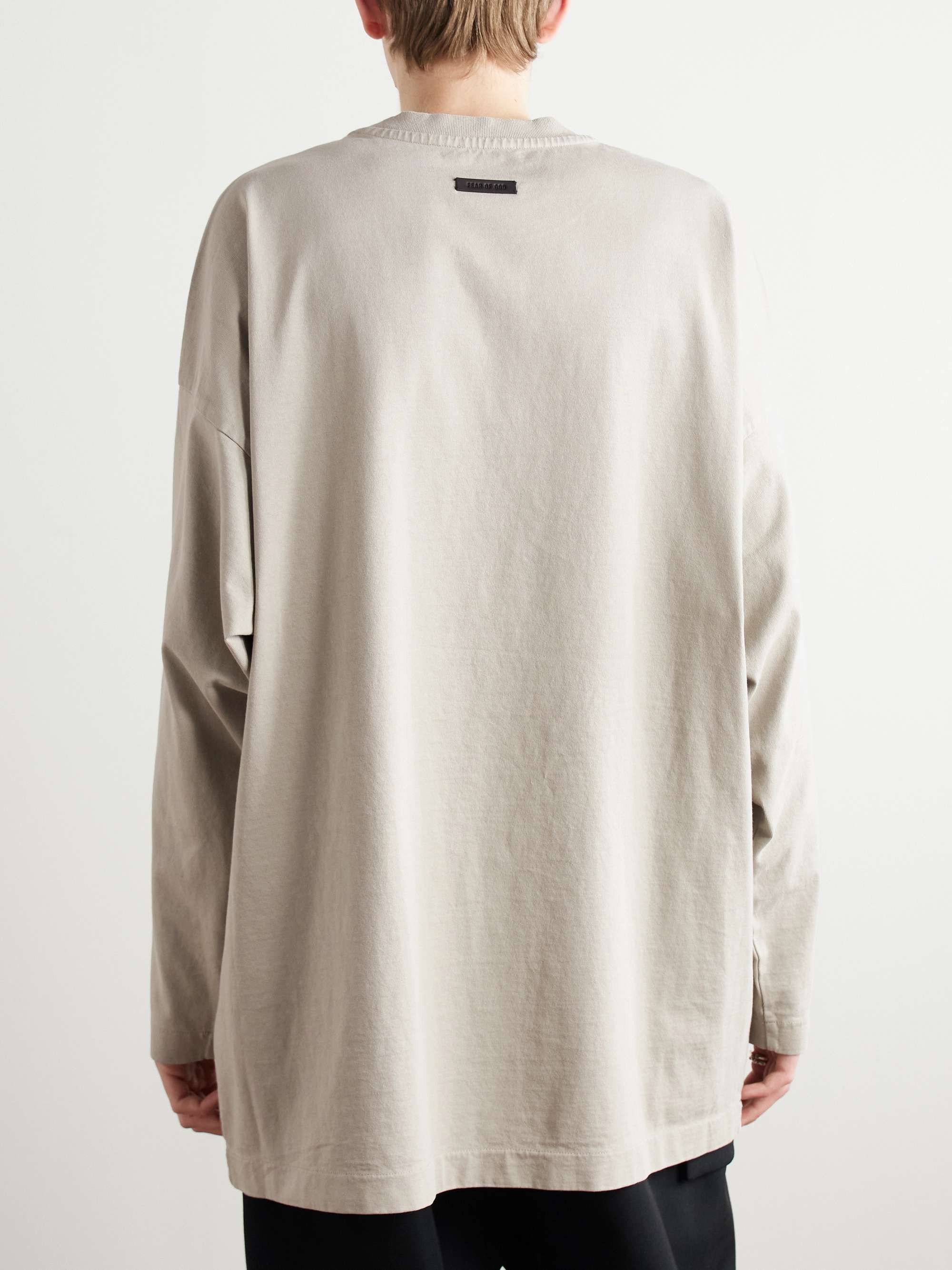 Eternal Oversized Logo-Flocked Cotton-Jersey T-Shirt view