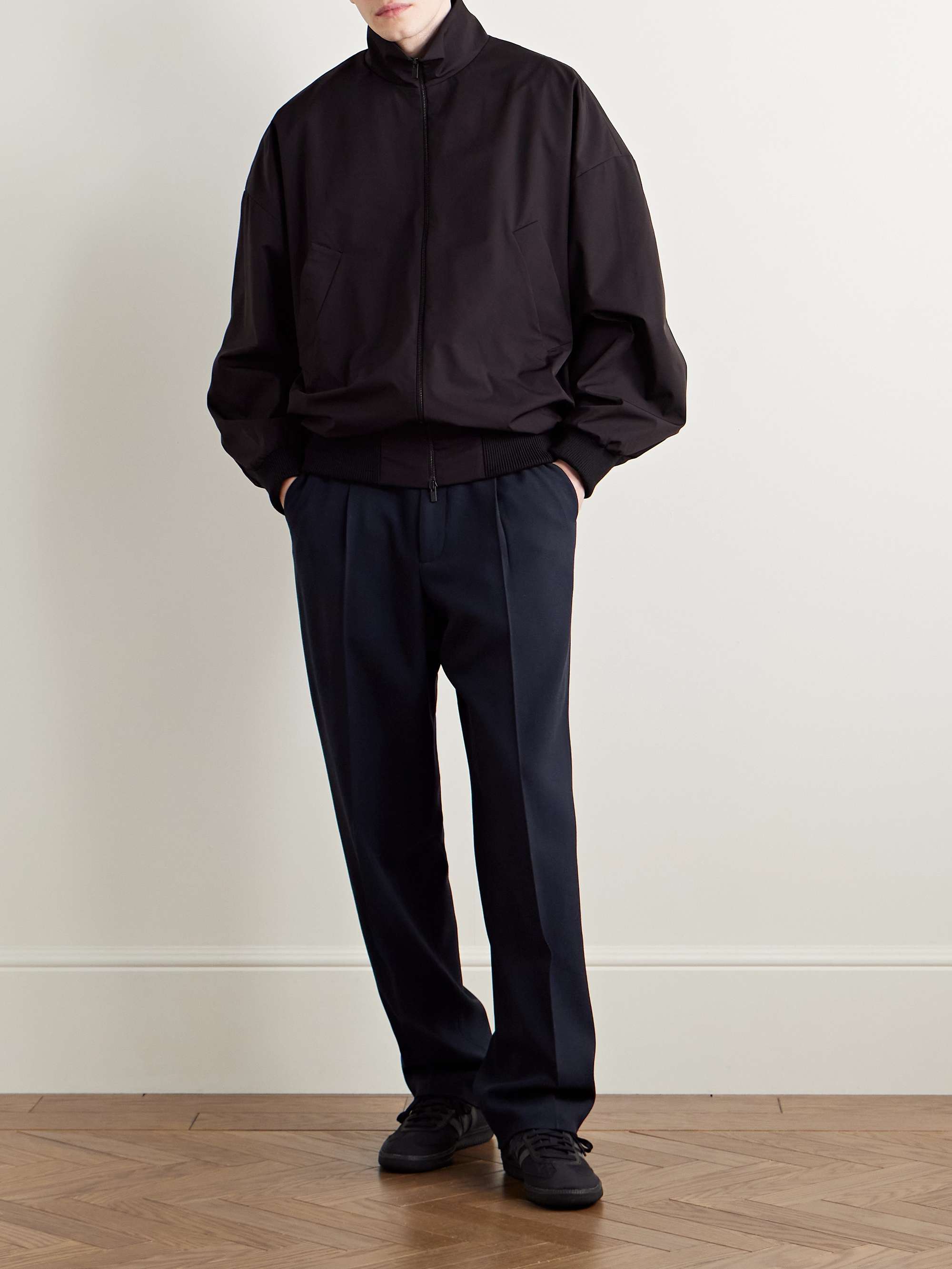 Eternal Wide-Leg Pleated Virgin Wool Trousers view
