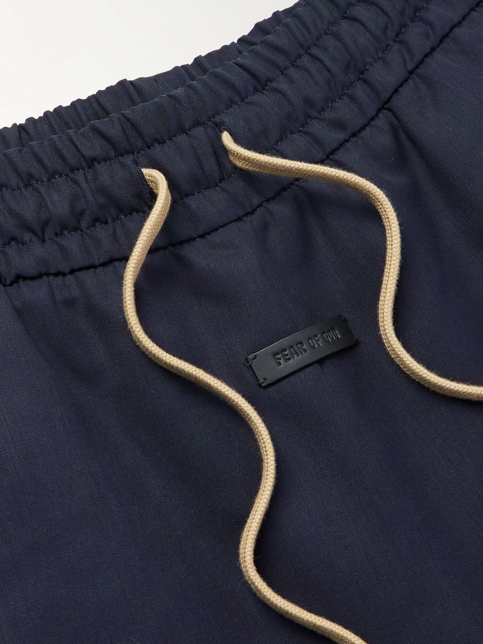 Straight-Leg Canvas Drawstring Shorts view