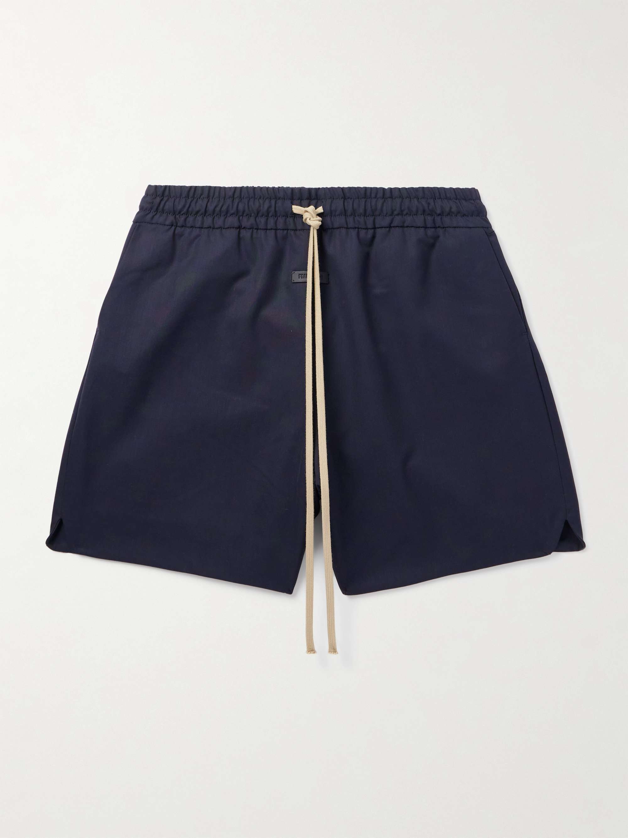 Straight-Leg Canvas Drawstring Shorts view