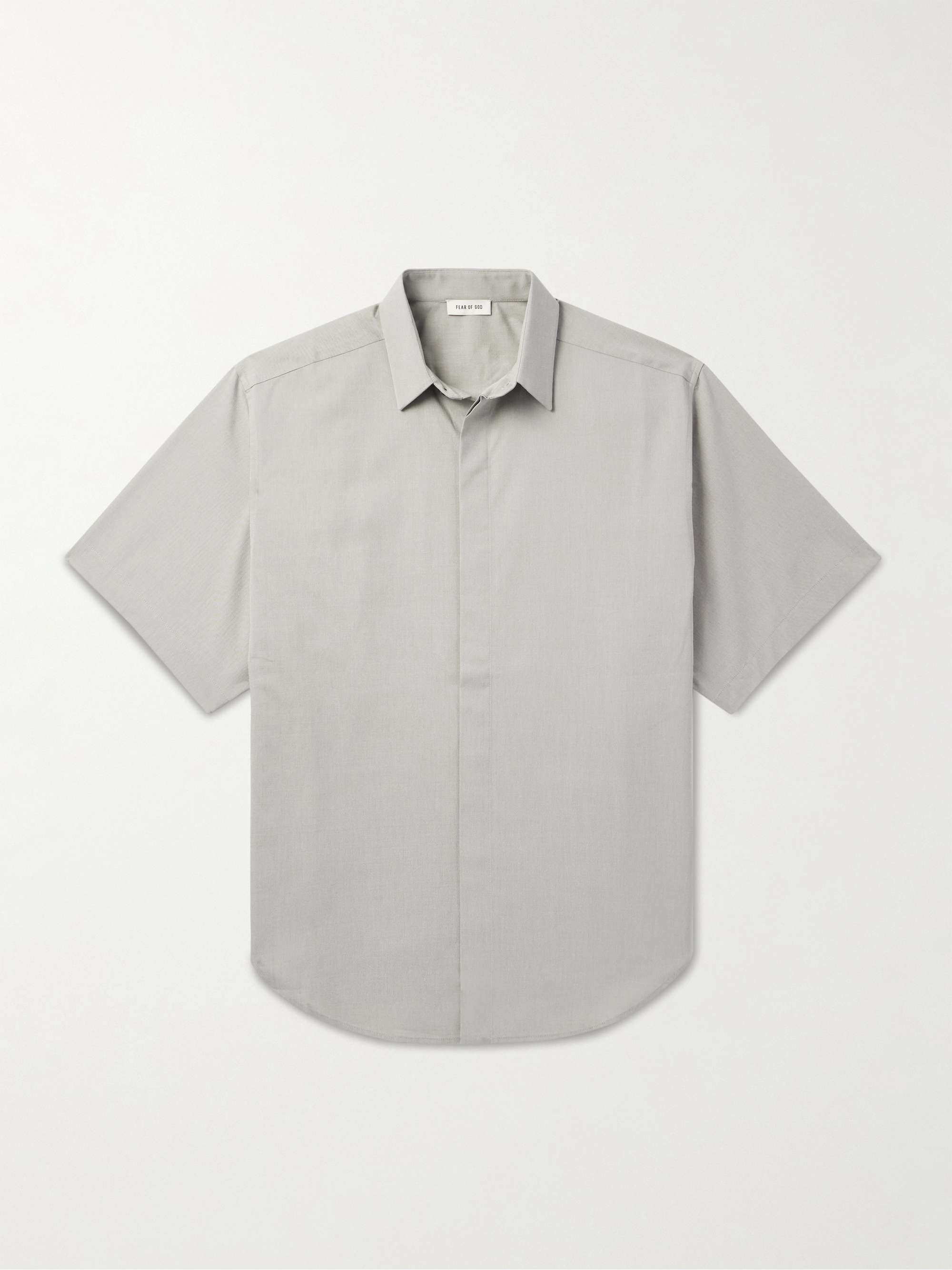 Cotton-Blend Oxford Shirt view