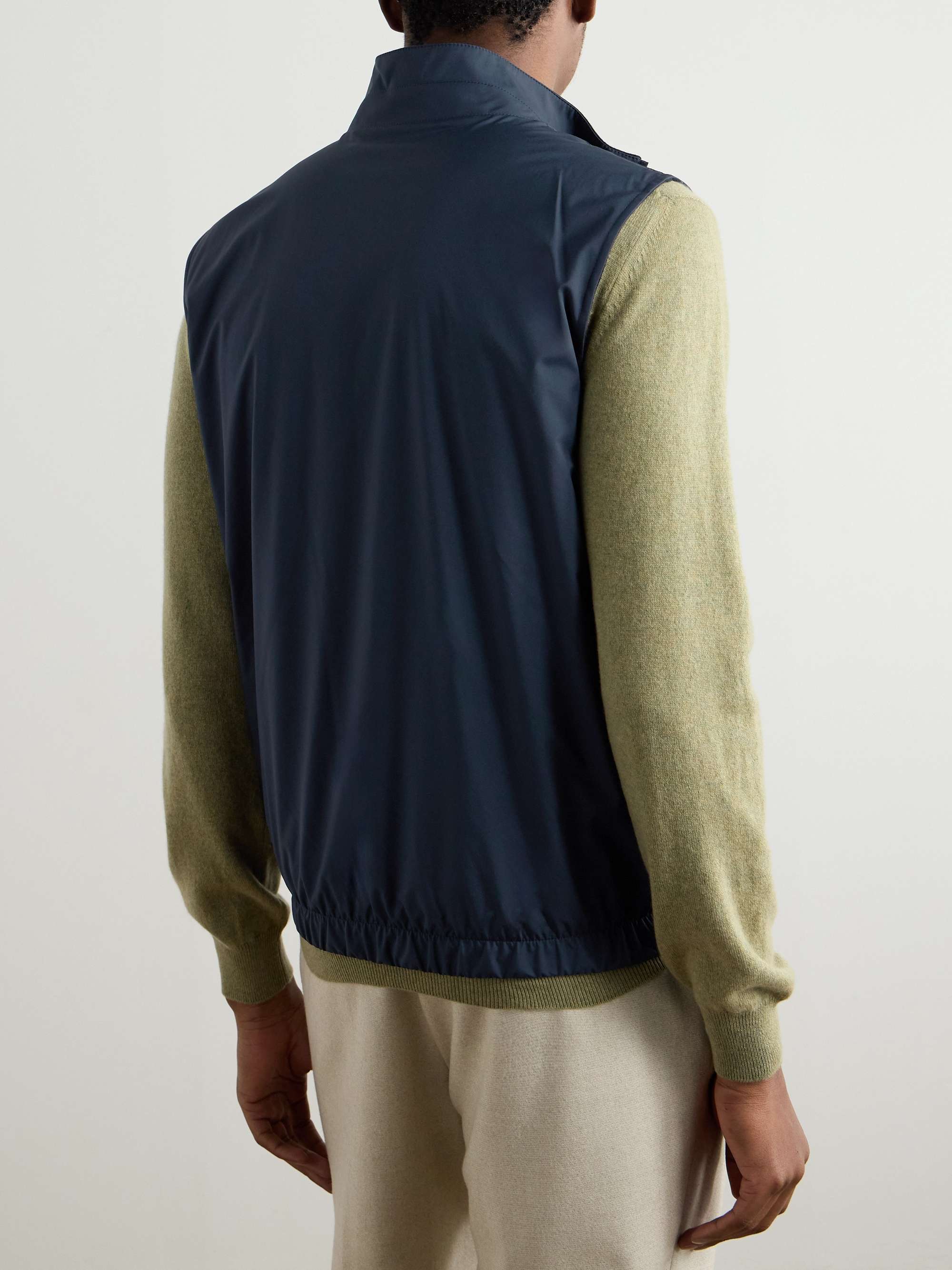 Slim-Fit Reversible Storm System® WindWish™ Twill and Wool Gilet view