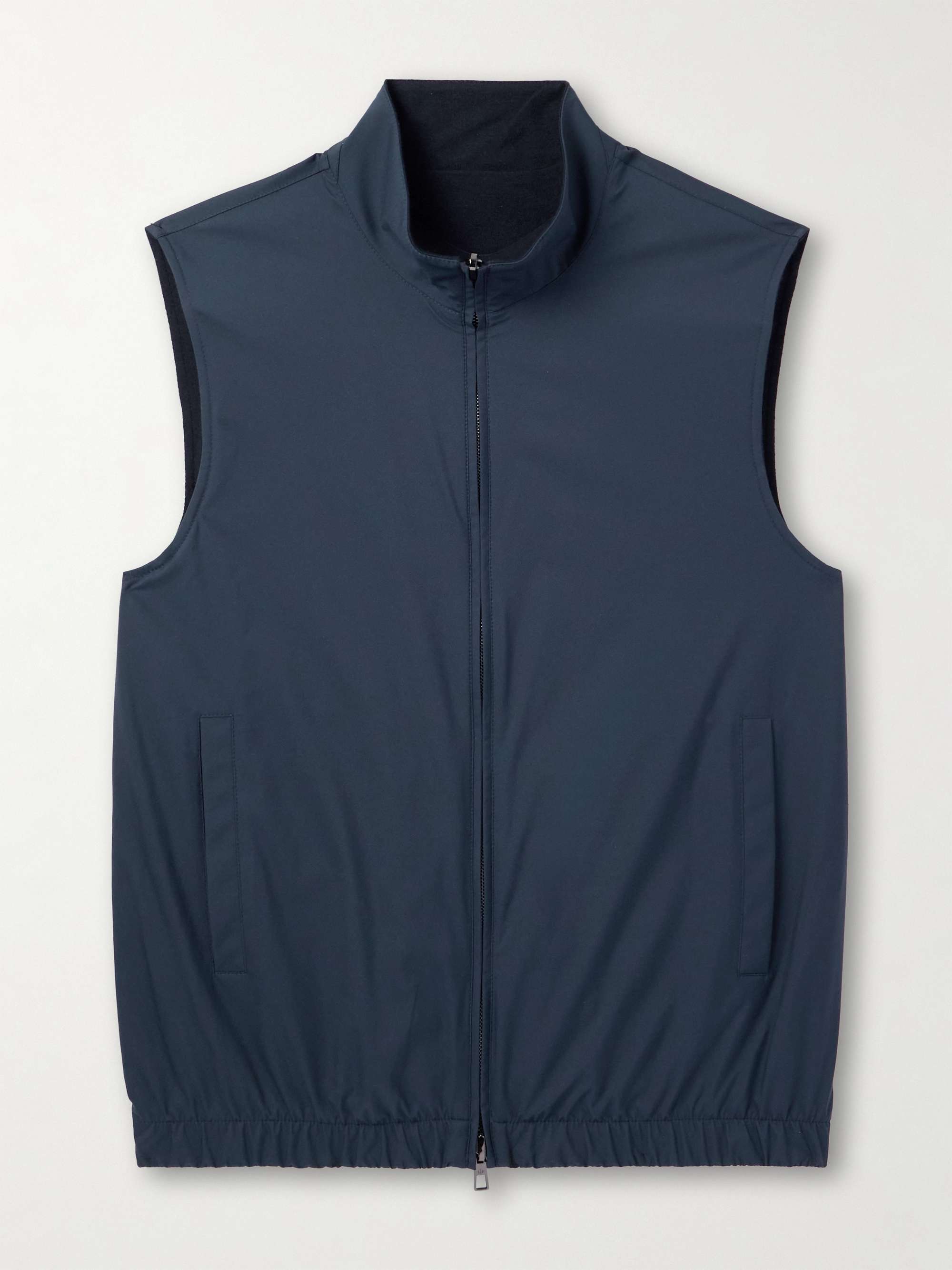 Slim-Fit Reversible Storm System® WindWish™ Twill and Wool Gilet view