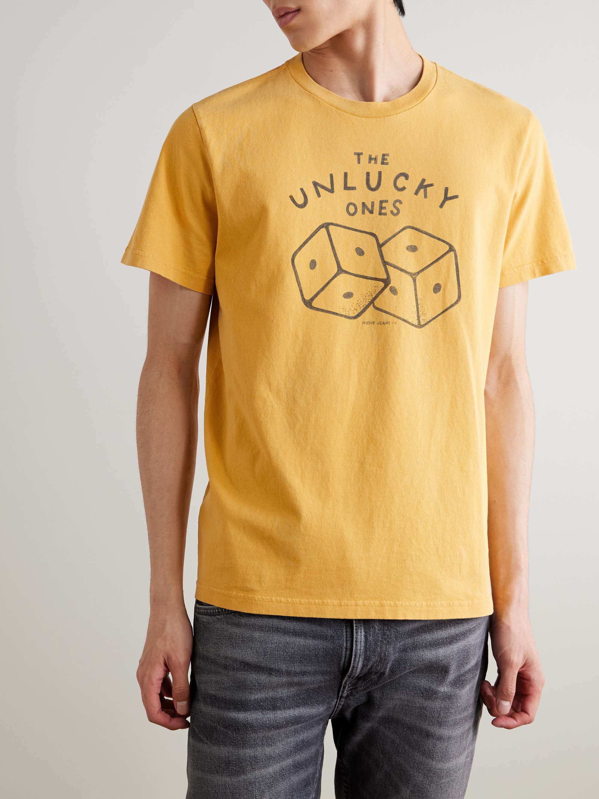 Unlucky Printed Organic Cotton-Jersey T-Shirt view