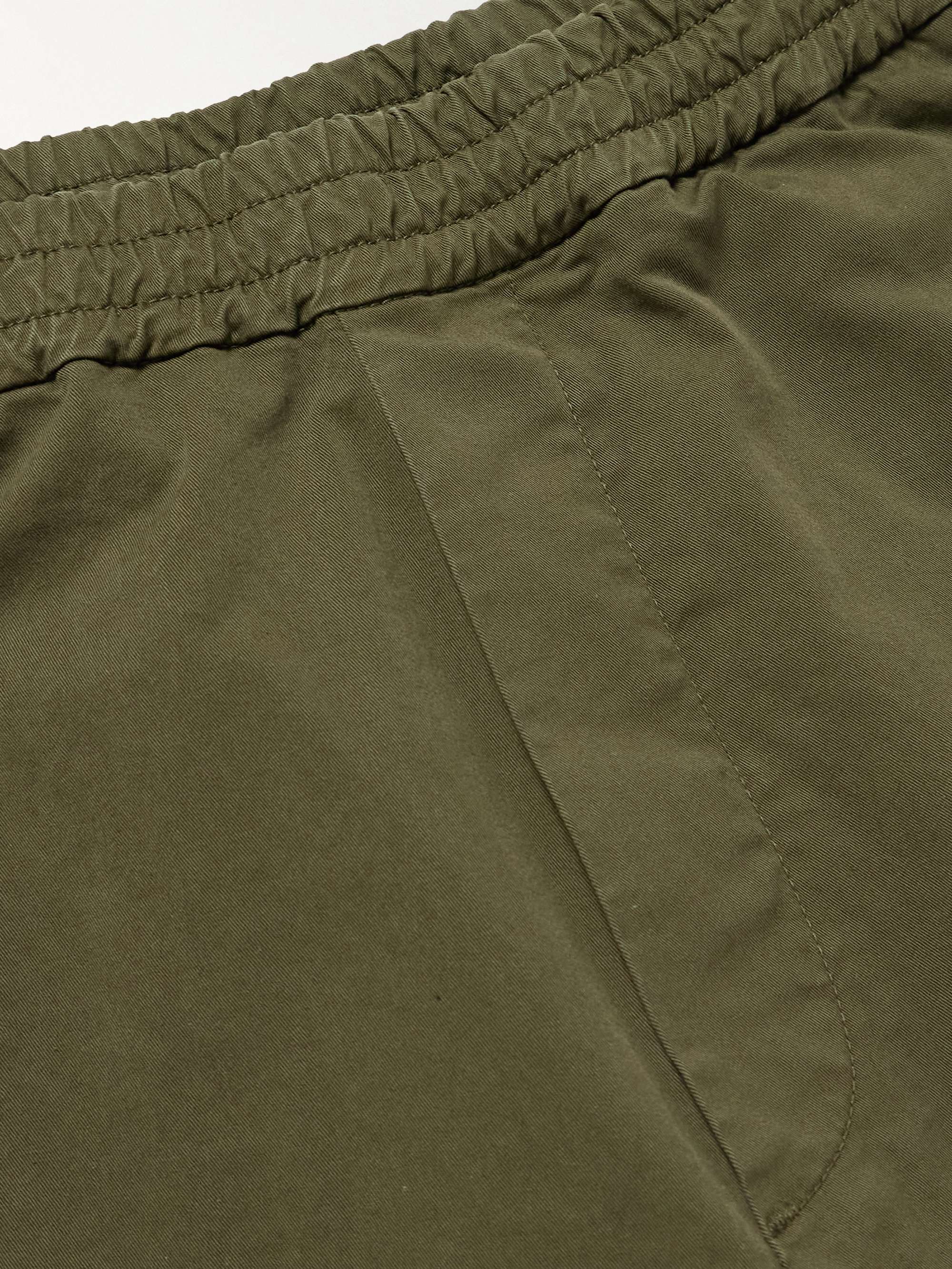 Bativoga Straight-Leg Cotton-Blend Poplin Trousers view