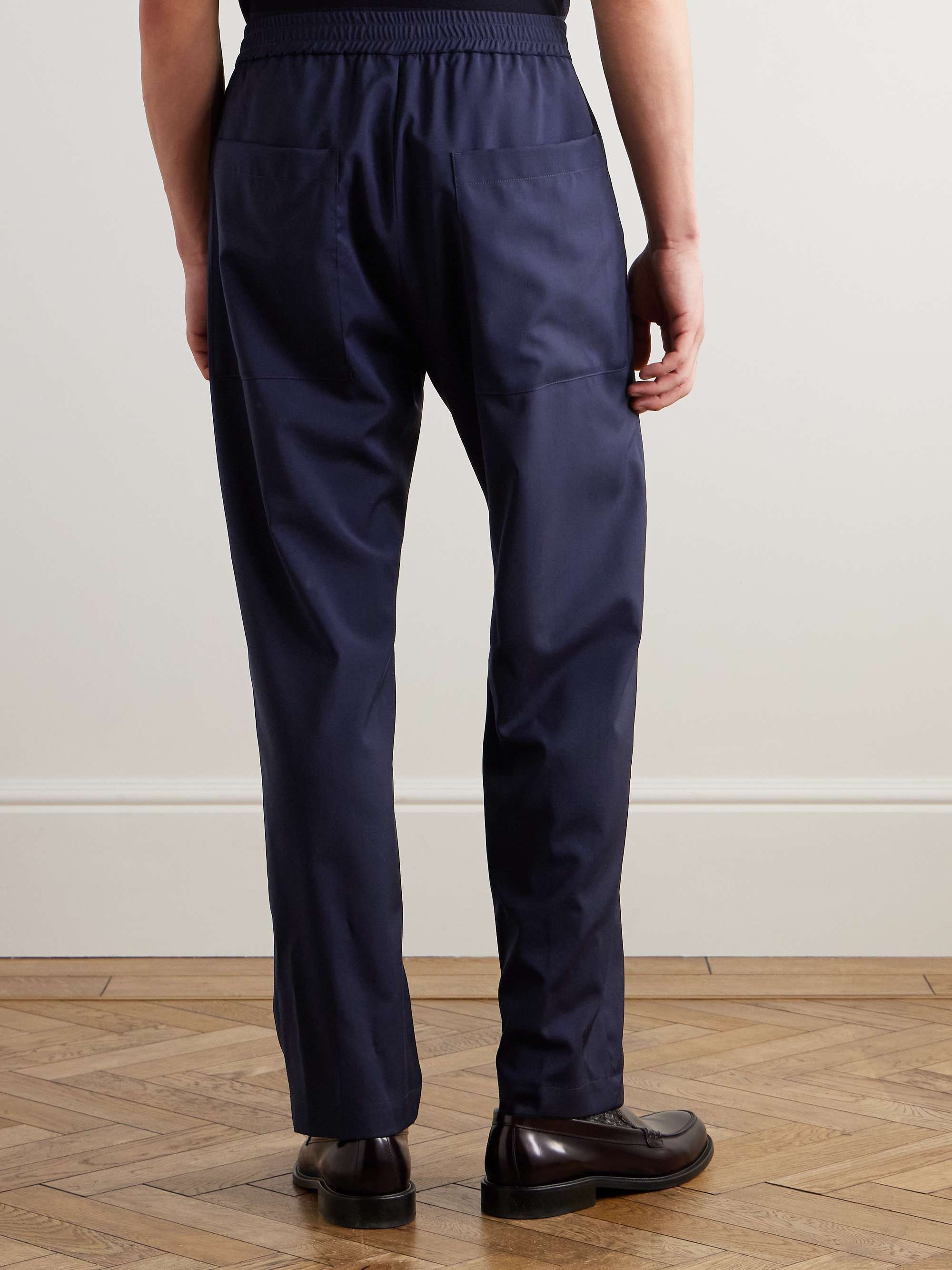 Bativoga Straight-Leg Wool Drawstring Trousers view