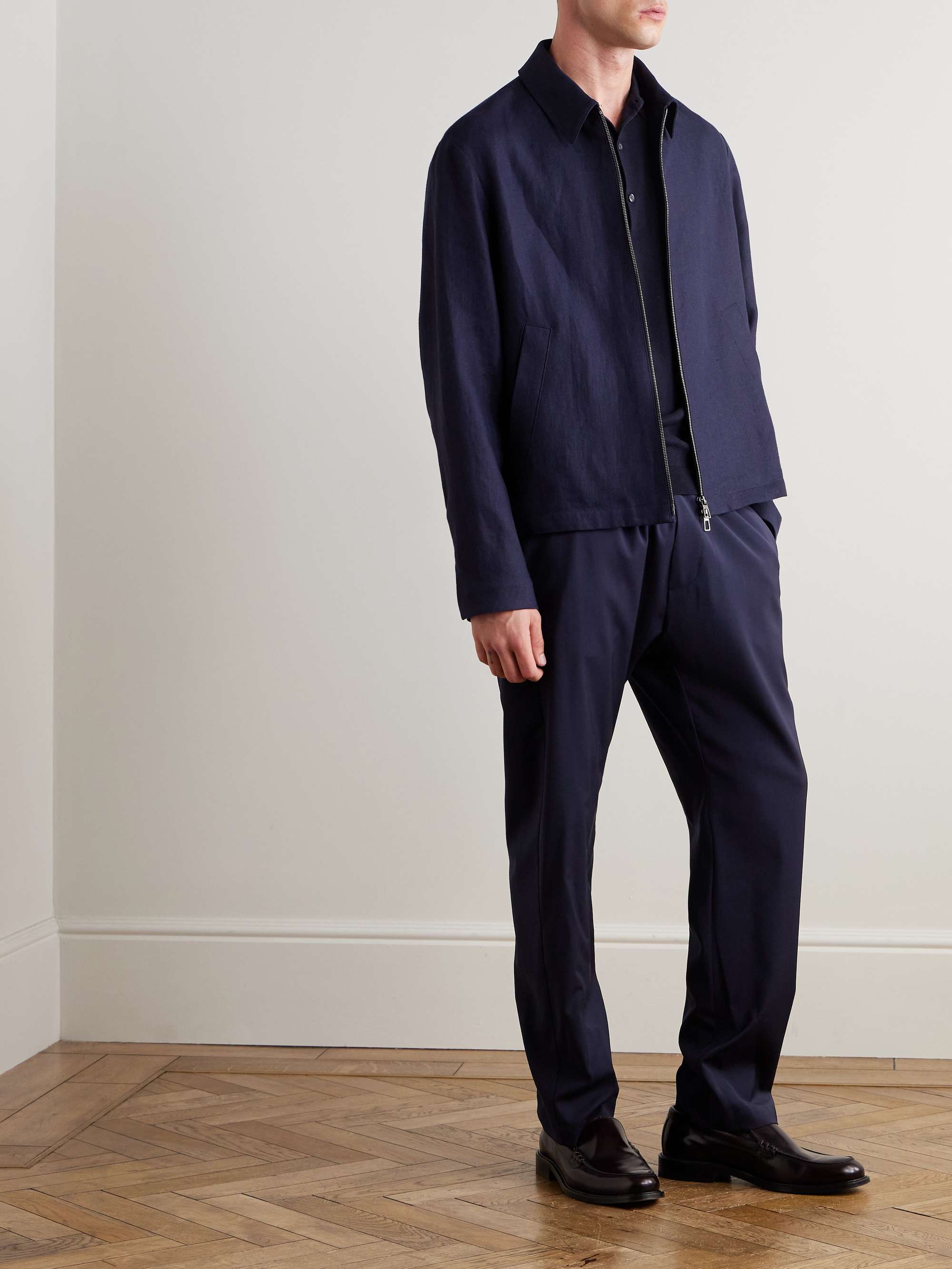 Bativoga Straight-Leg Wool Drawstring Trousers view
