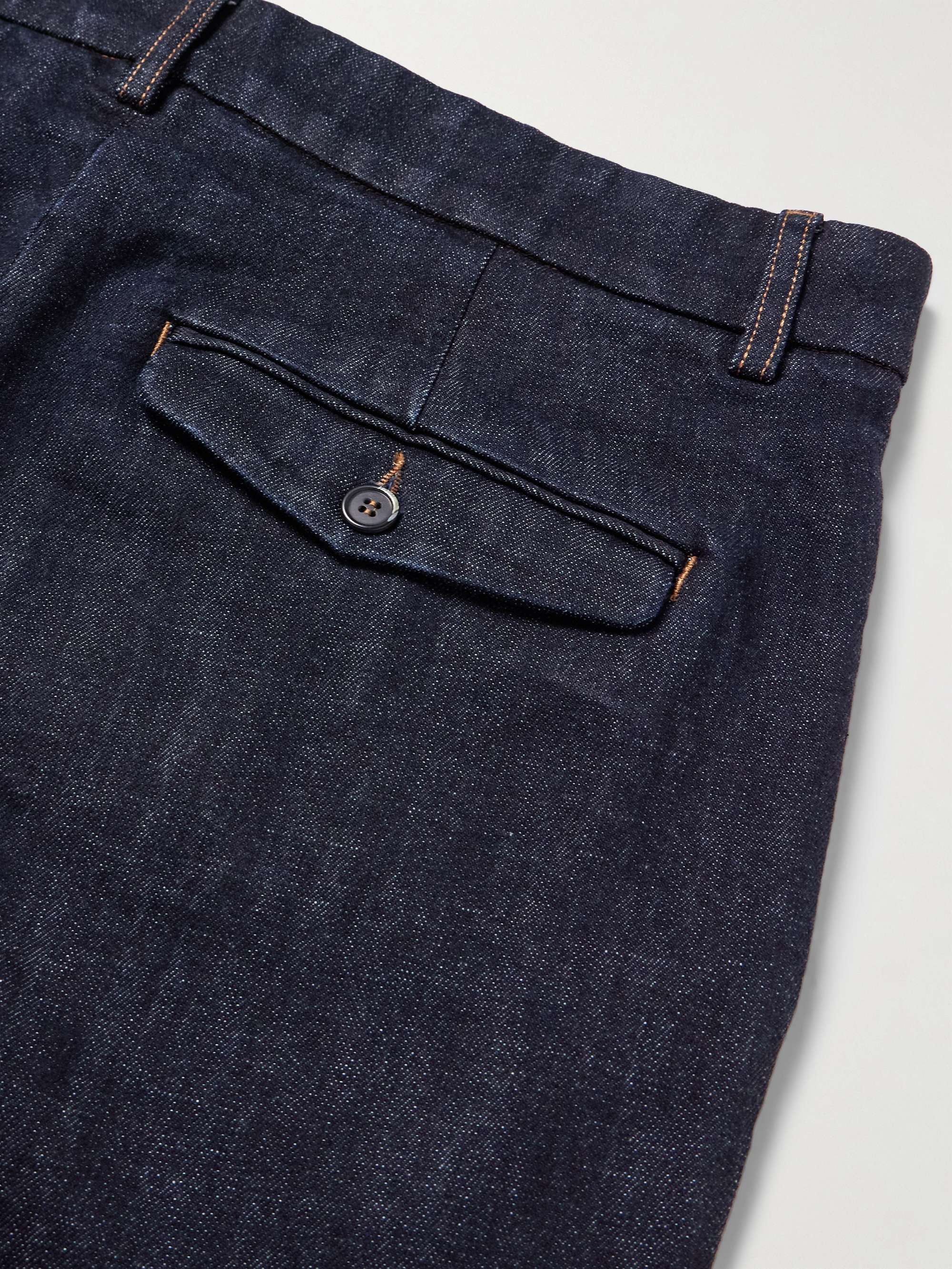 Canasta Straight-Leg Cotton-Blend Trousers view