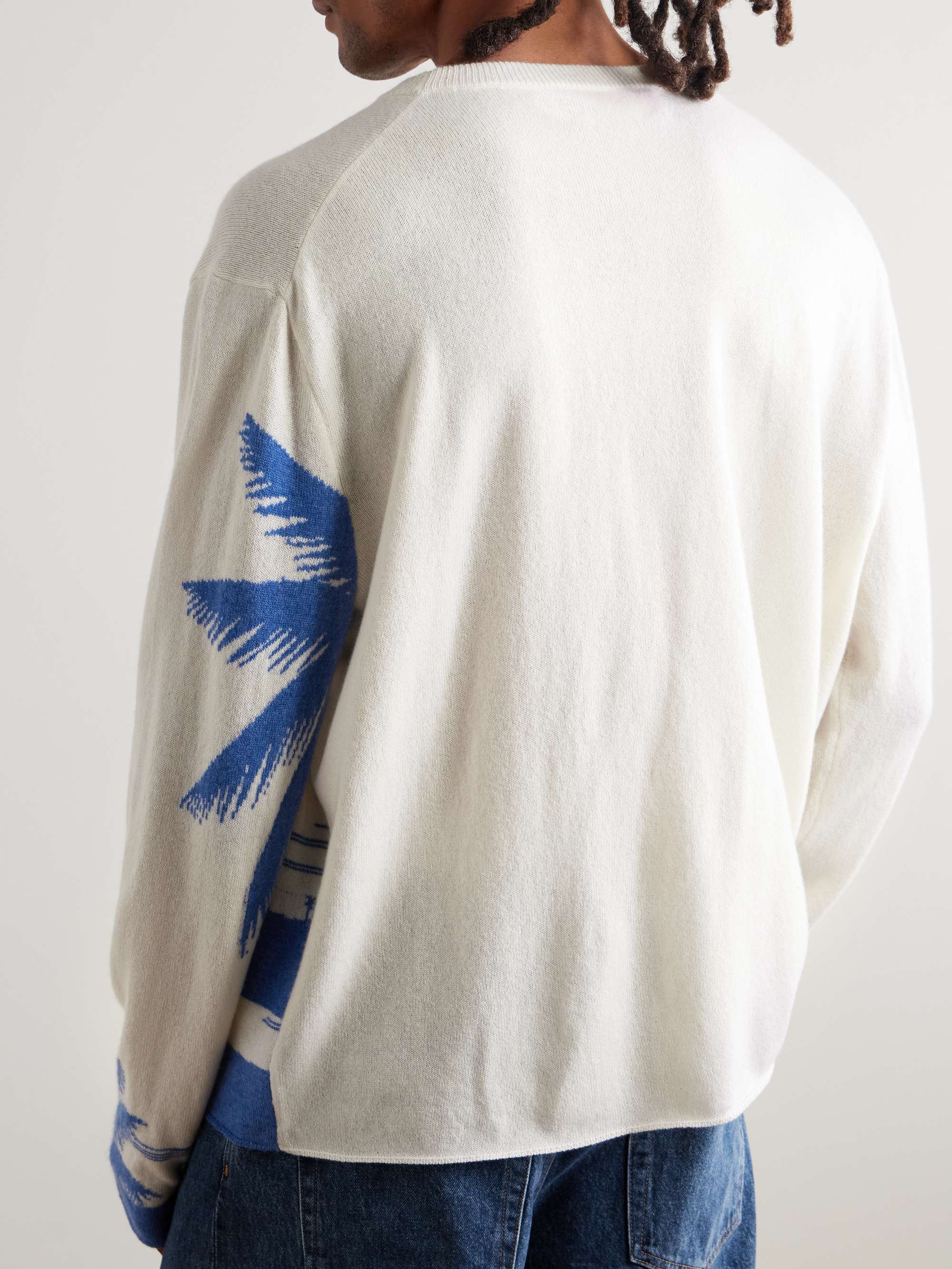 Intarsia-Knit Cashmere Sweater view