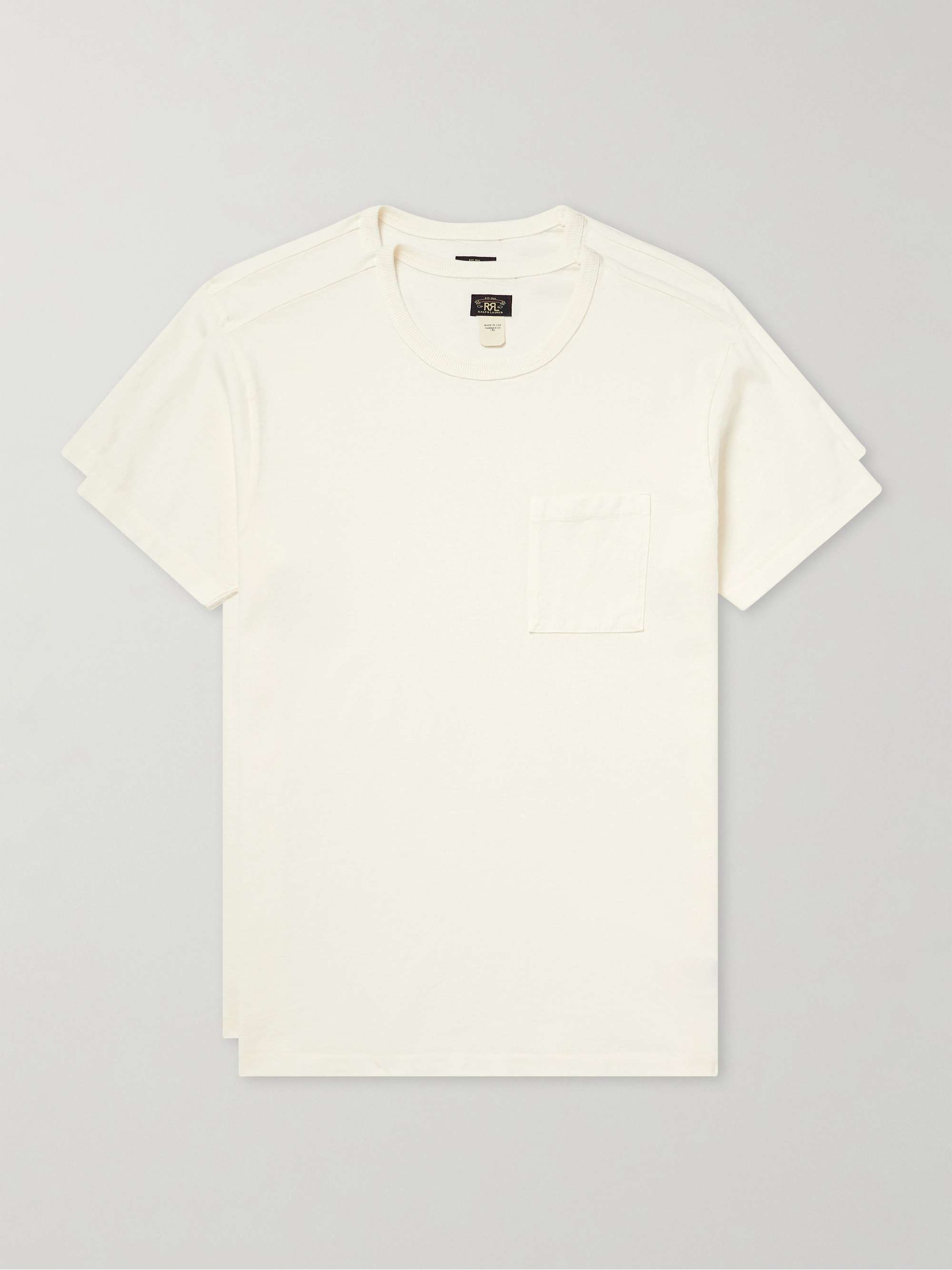 Two-Pack Garment-Dyed Cotton-Jersey T-Shirts view