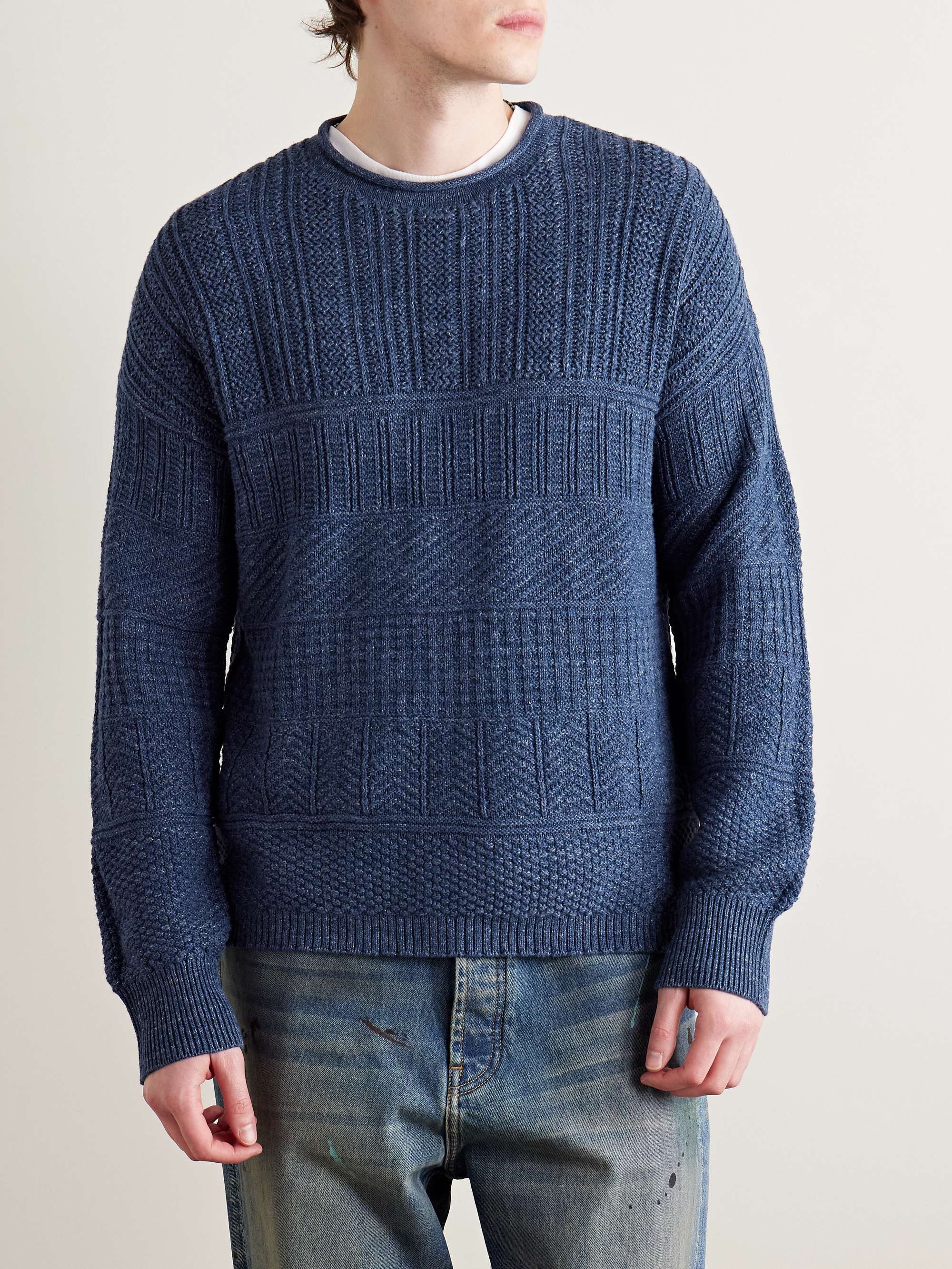 Cotton and Linen-Blend Sweater view