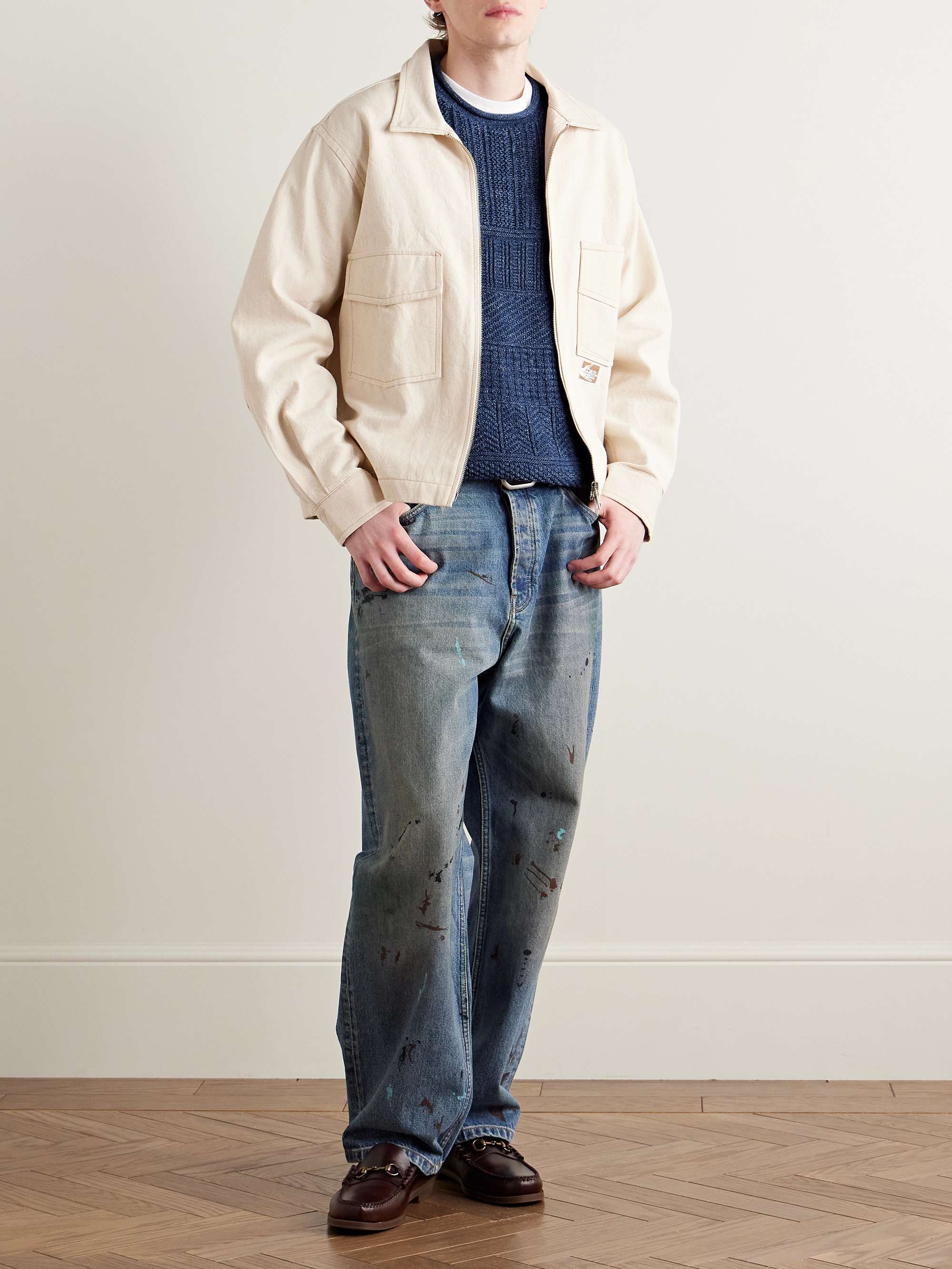 Cotton and Linen-Blend Sweater view