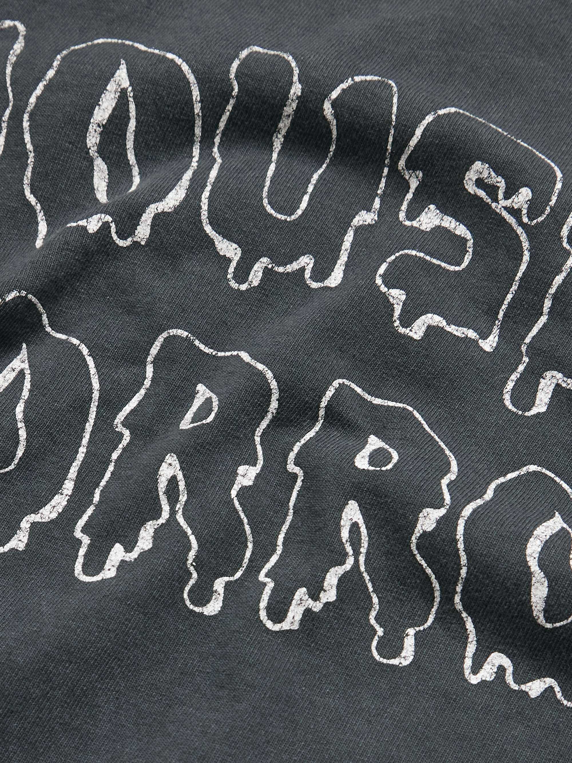 Horrors Glittered Printed Cotton-Jersey T-Shirt view