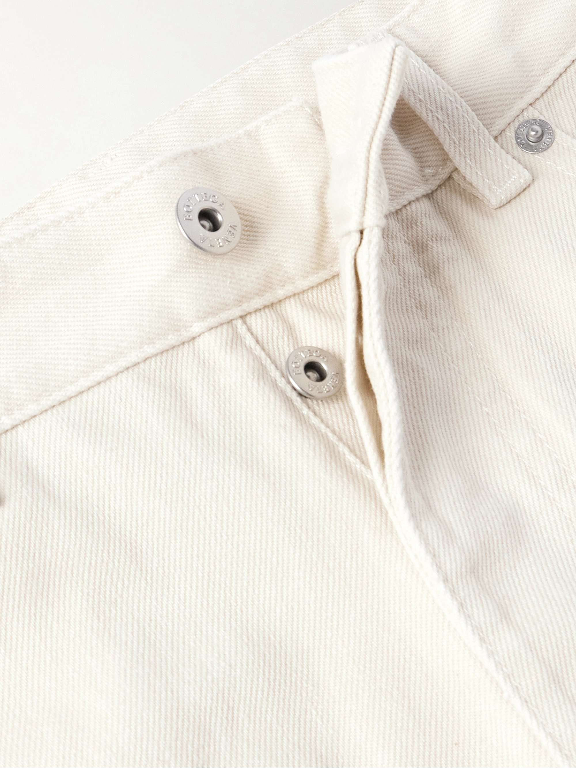 Wide-Leg Embellished Stone-Washed Jeans view