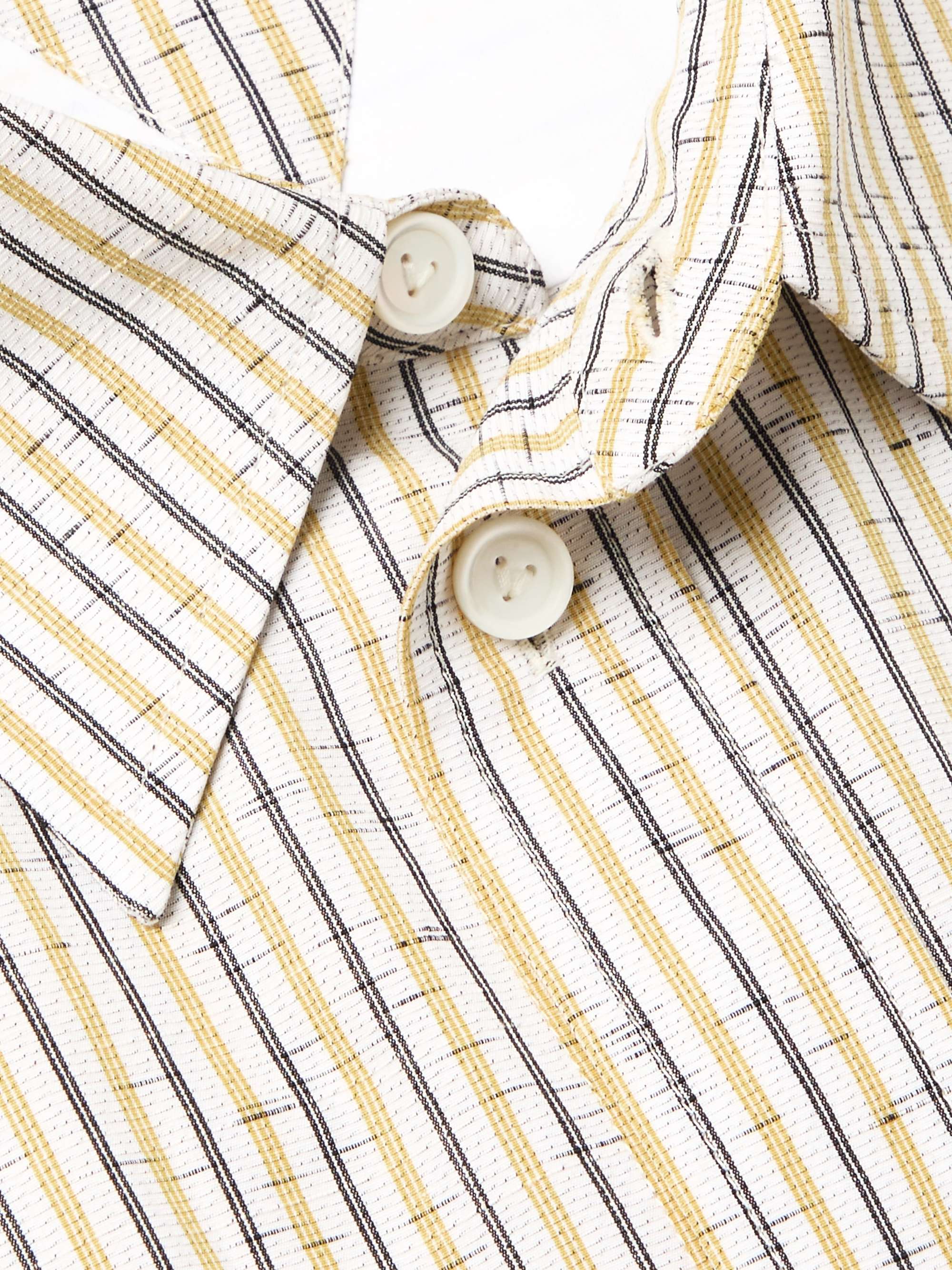 Striped Textured Cotton-Blend Shirt view