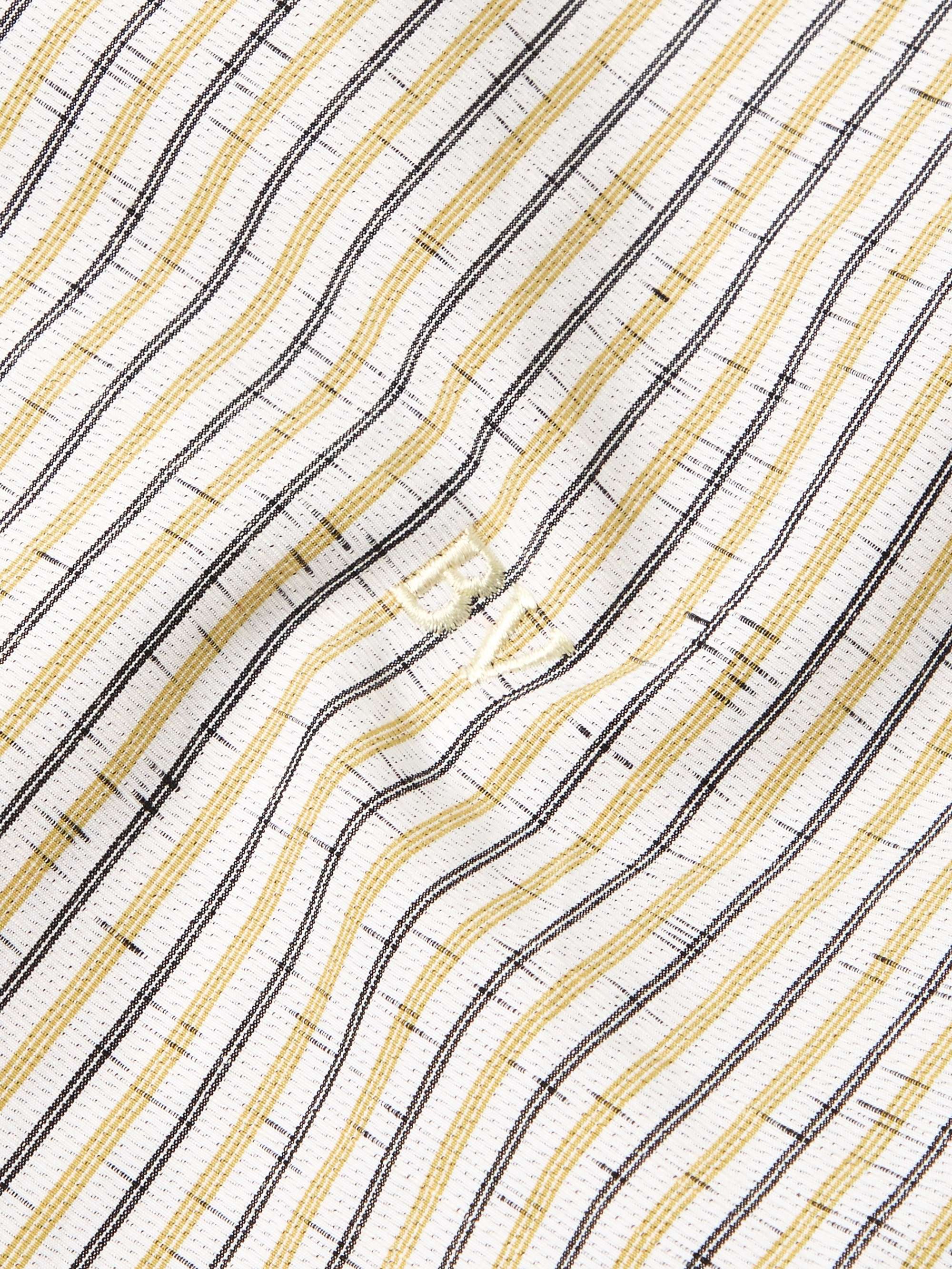Striped Textured Cotton-Blend Shirt view