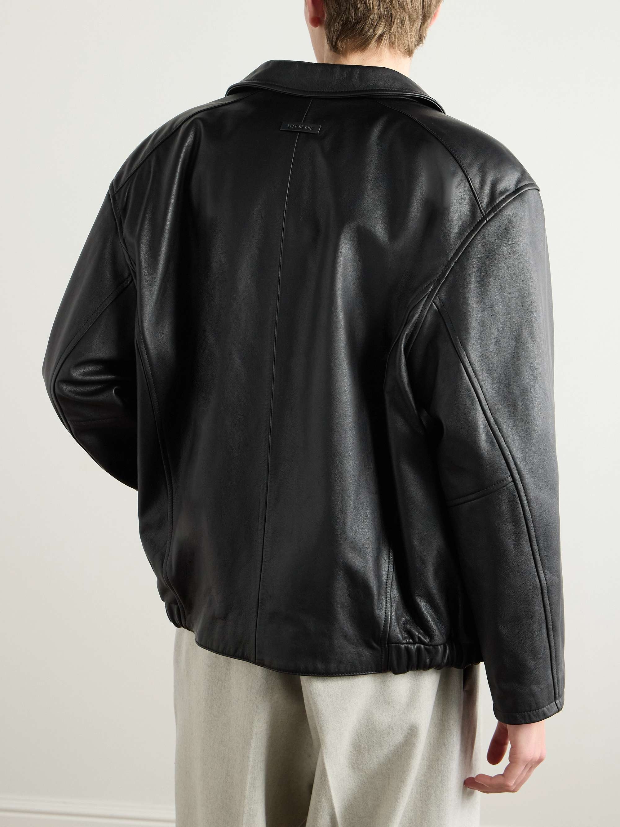 Rider Oversized Leather Jacket view