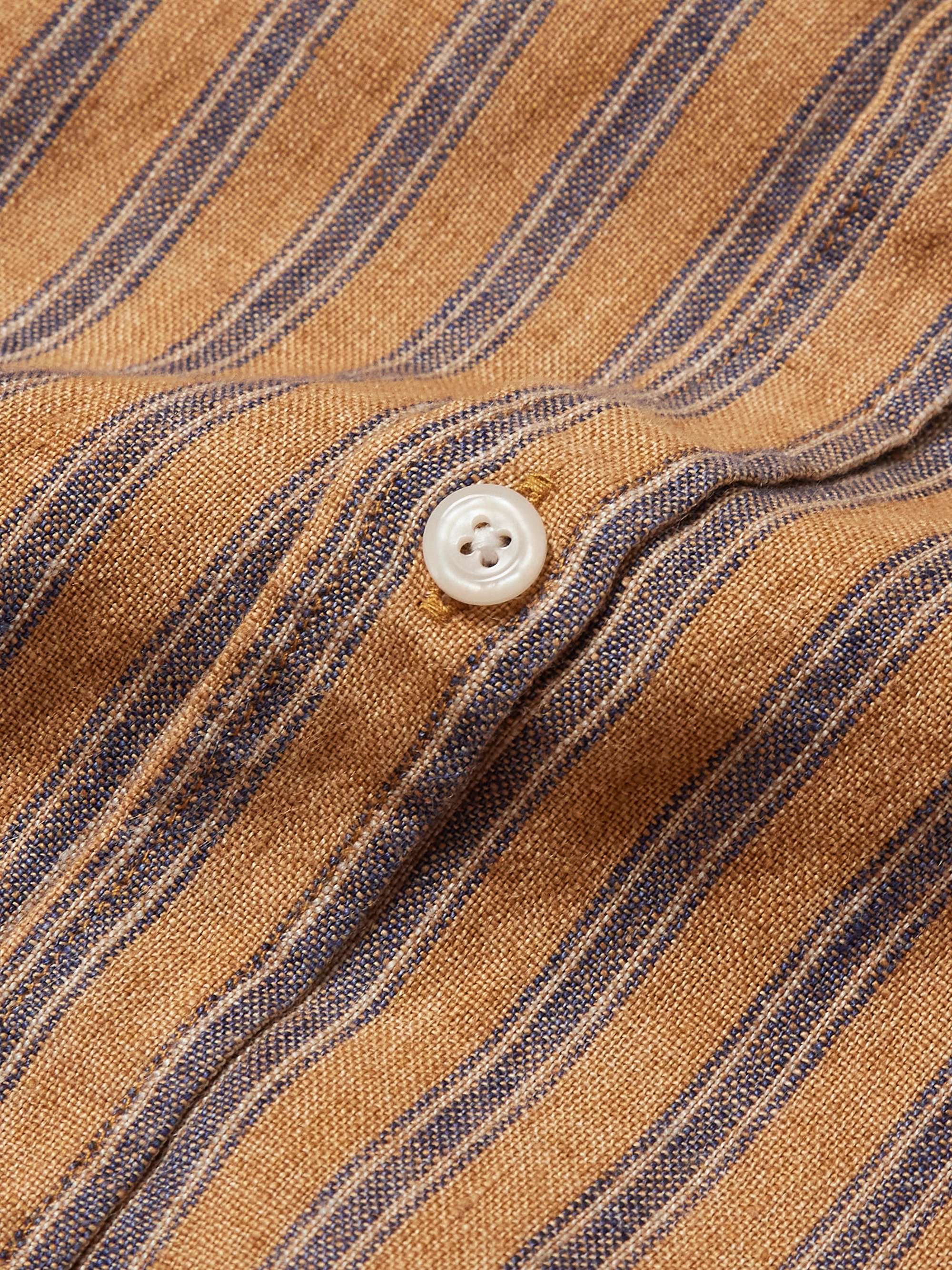 Garrison Striped Linen and Cotton-Blend Shirt view
