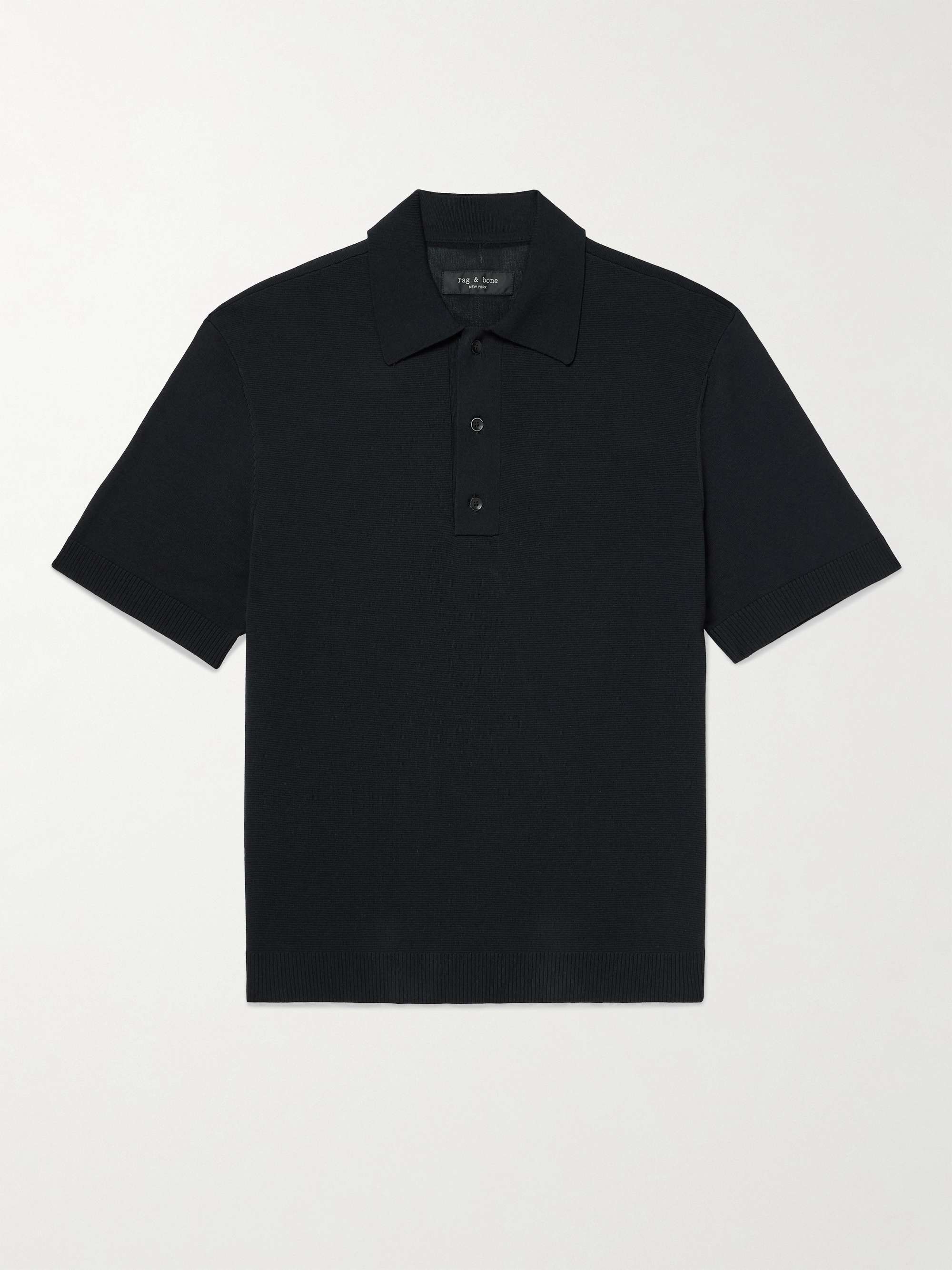 Cotton-Blend Polo Shirt view
