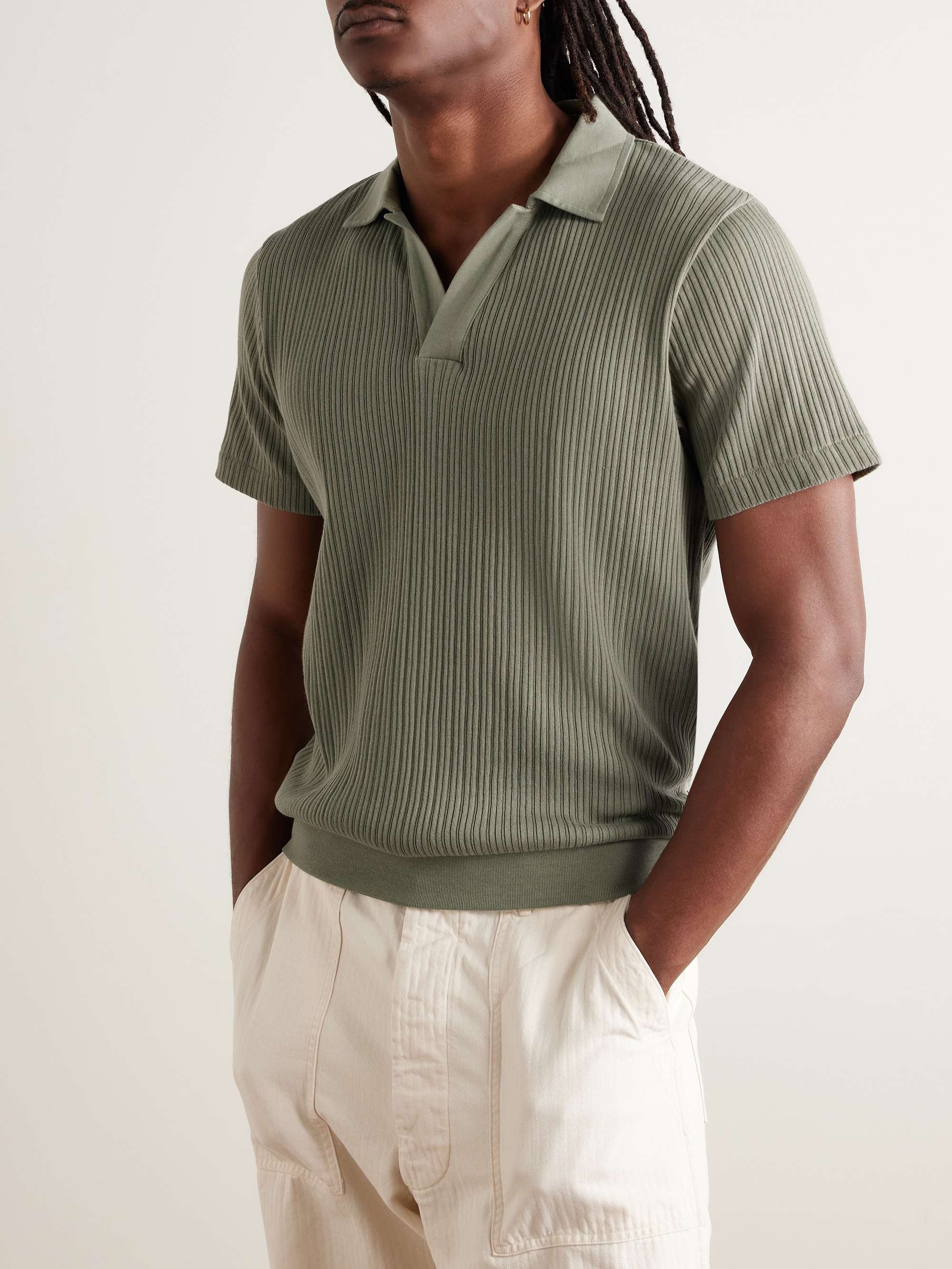Westcott Ribbed Organic Cotton Polo Shirt view