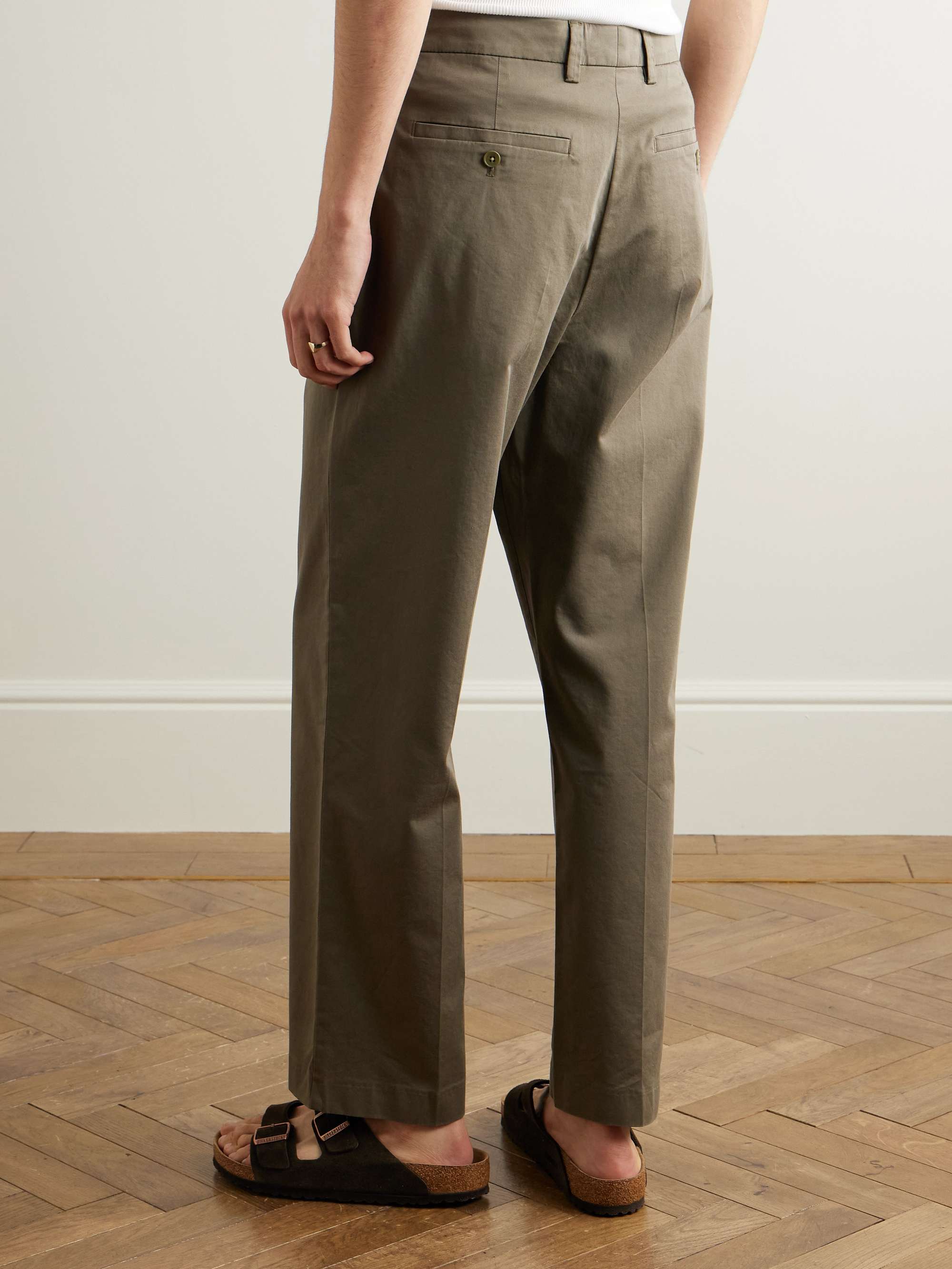 Paw 1804 Straight-Leg Organic Cotton-Blend Trousers view