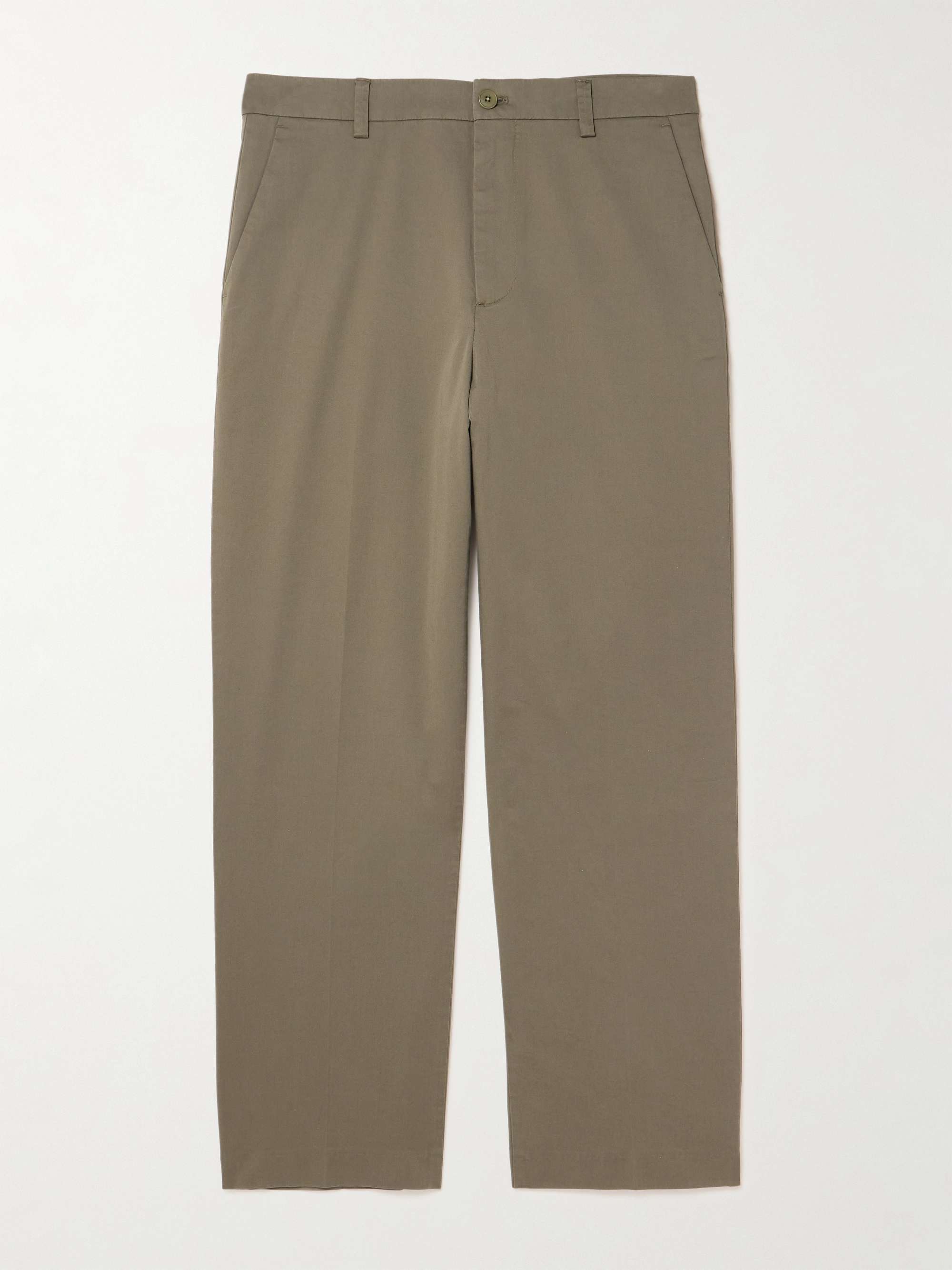 Paw 1804 Straight-Leg Organic Cotton-Blend Trousers view