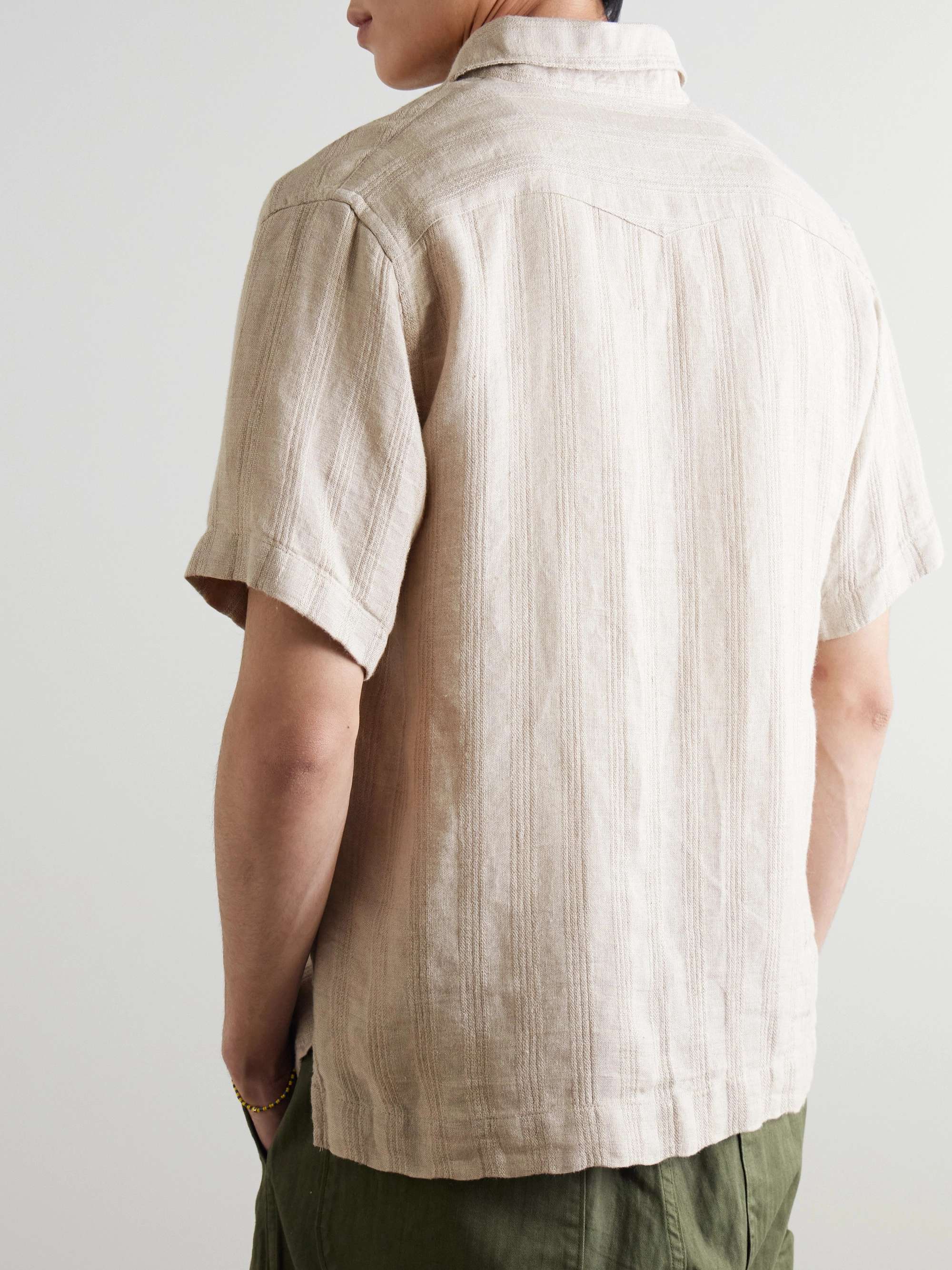 Santiago Striped Linen Shirt view