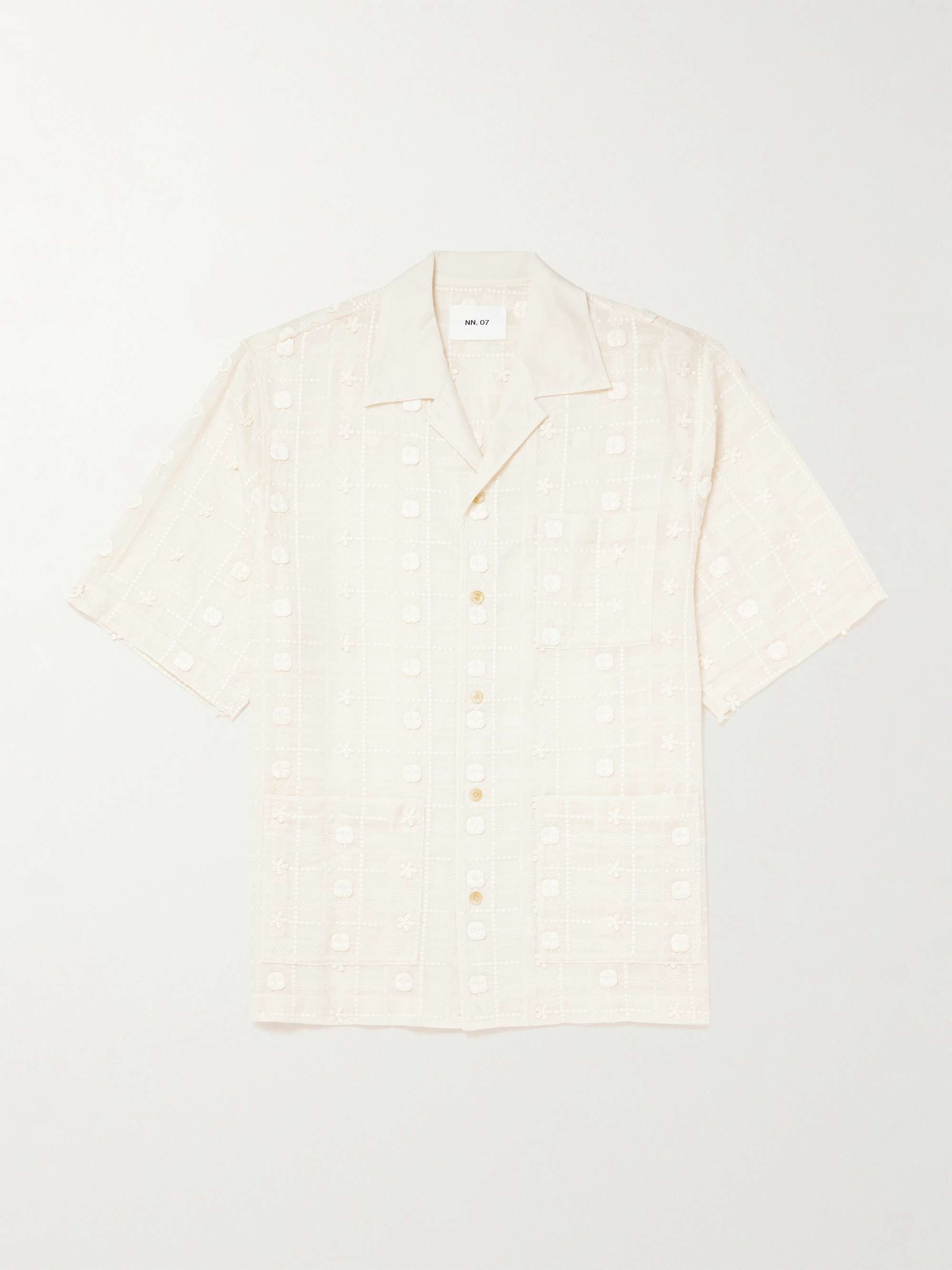 Ben 5026 Camp-Collar Embroidered Lyocell Shirt view