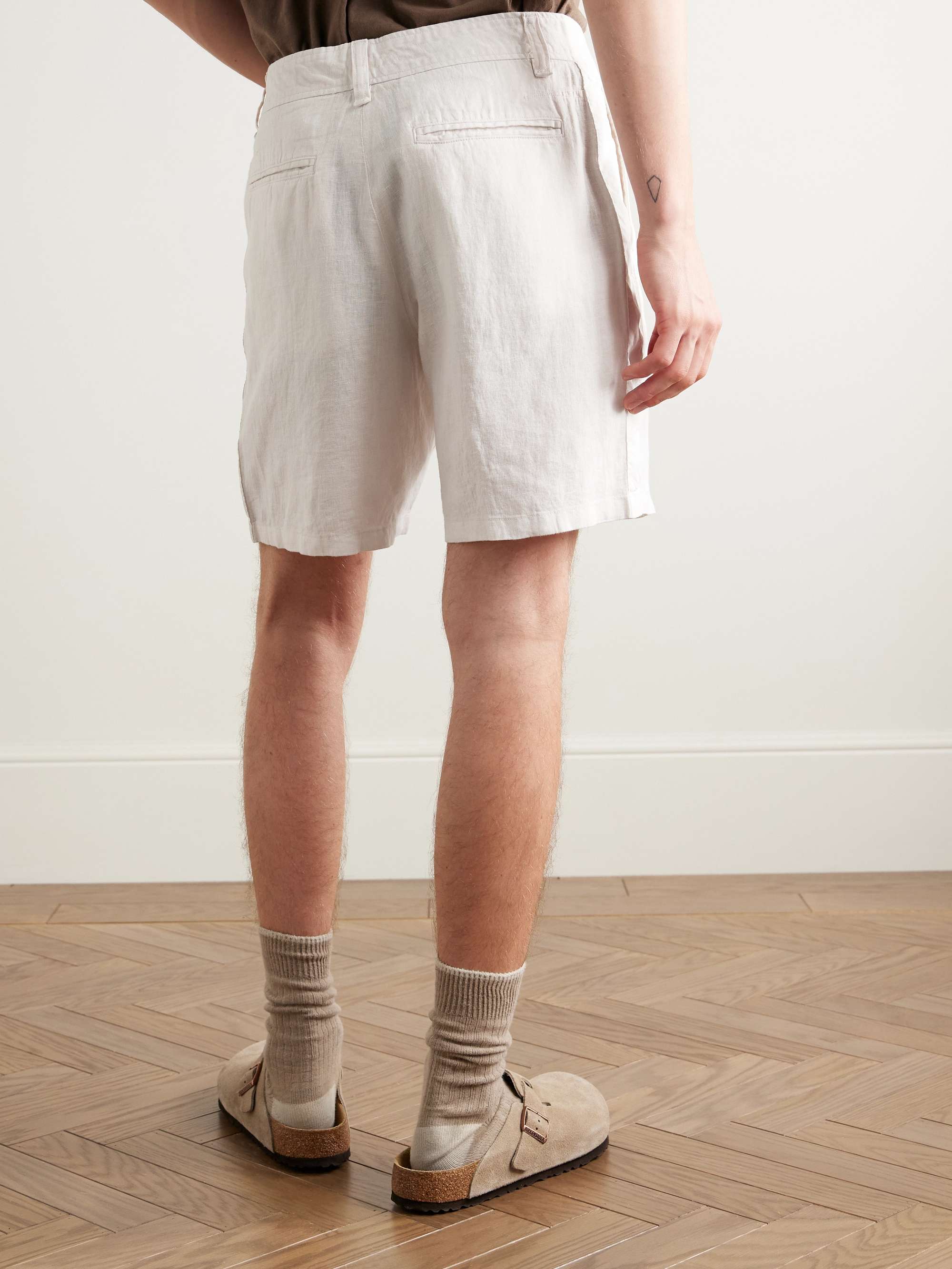 Haydon Straight-Leg Linen Shorts view