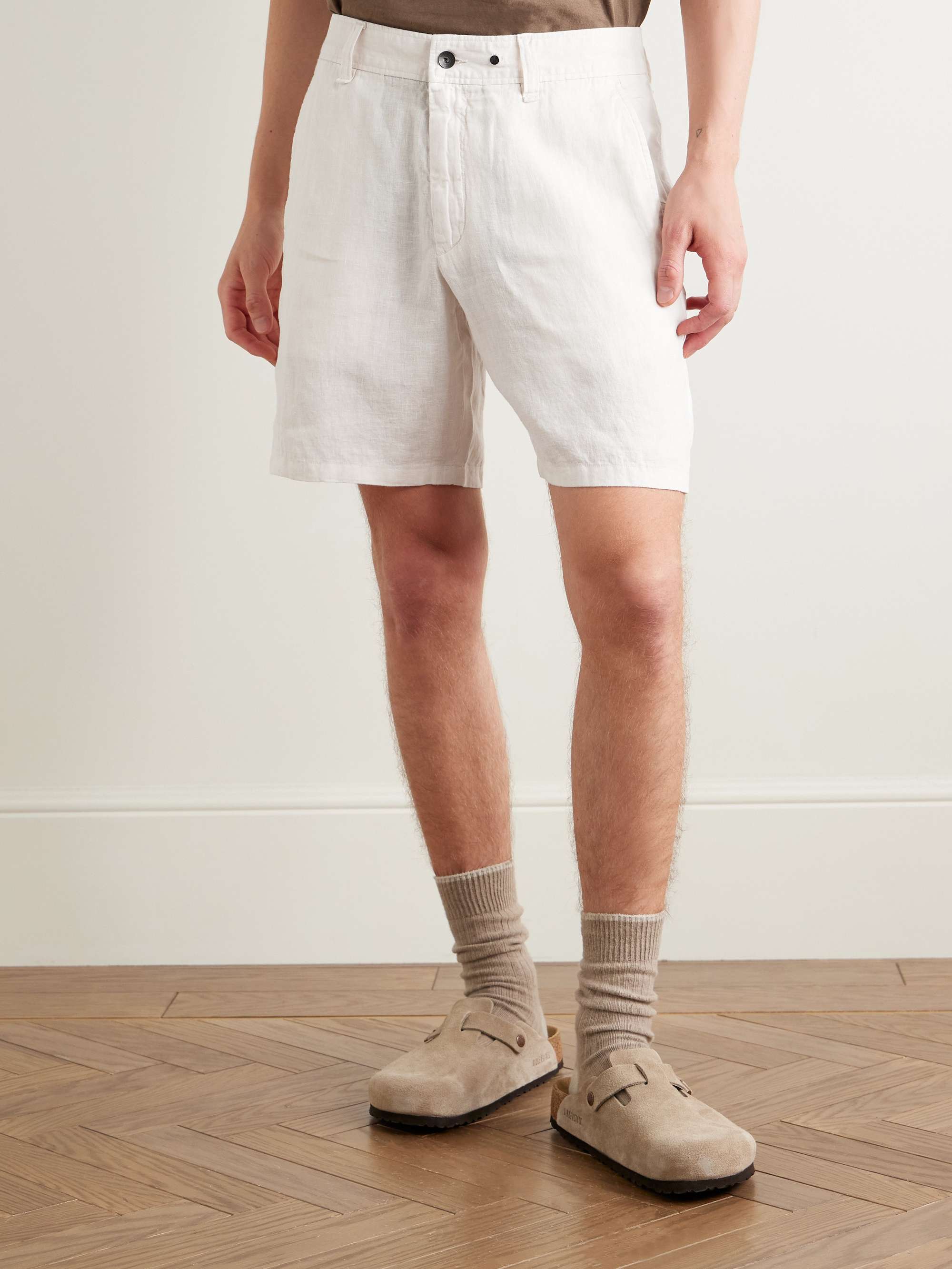 Haydon Straight-Leg Linen Shorts view