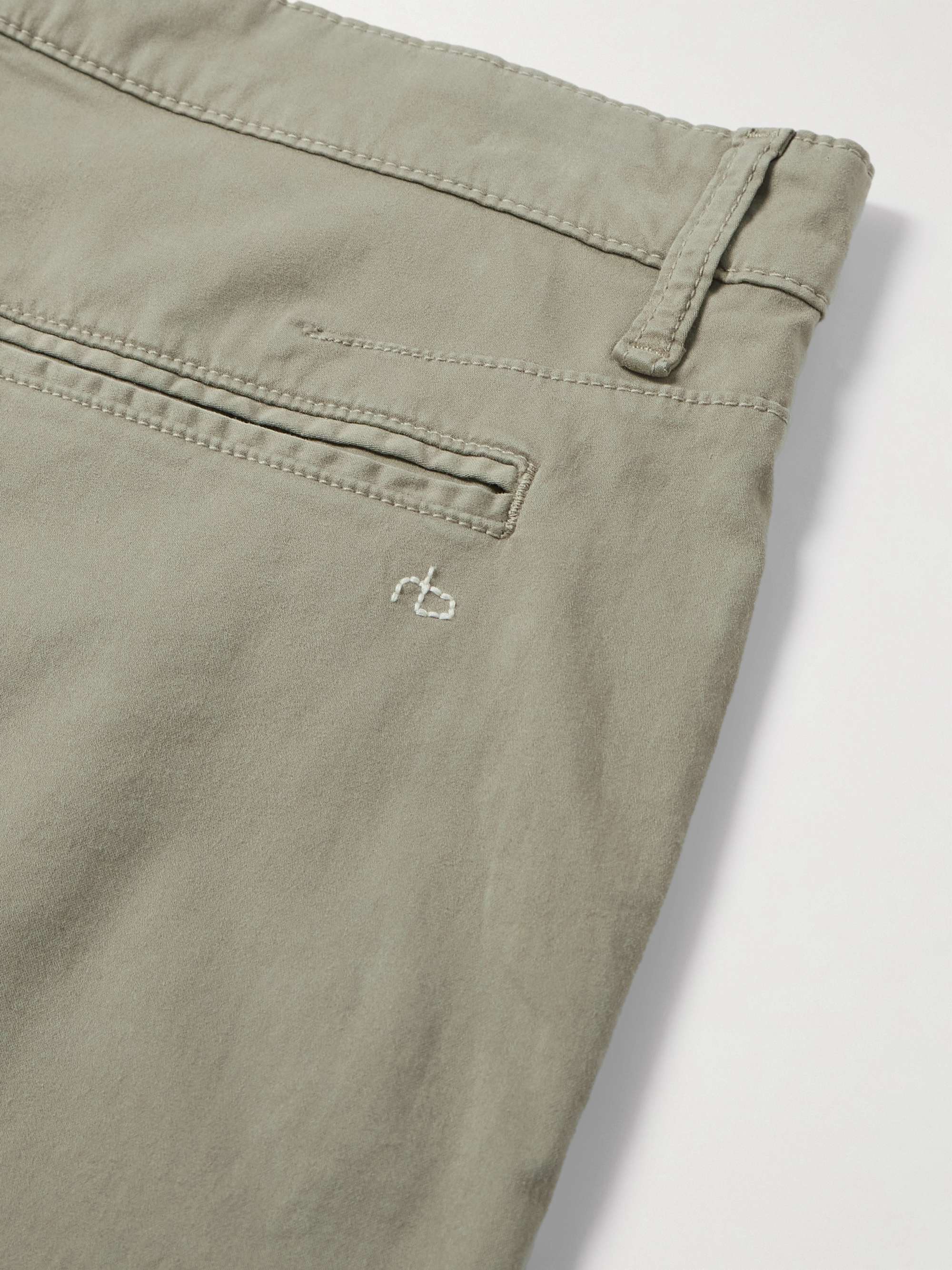 Straight-Leg Cotton-Blend Shorts view