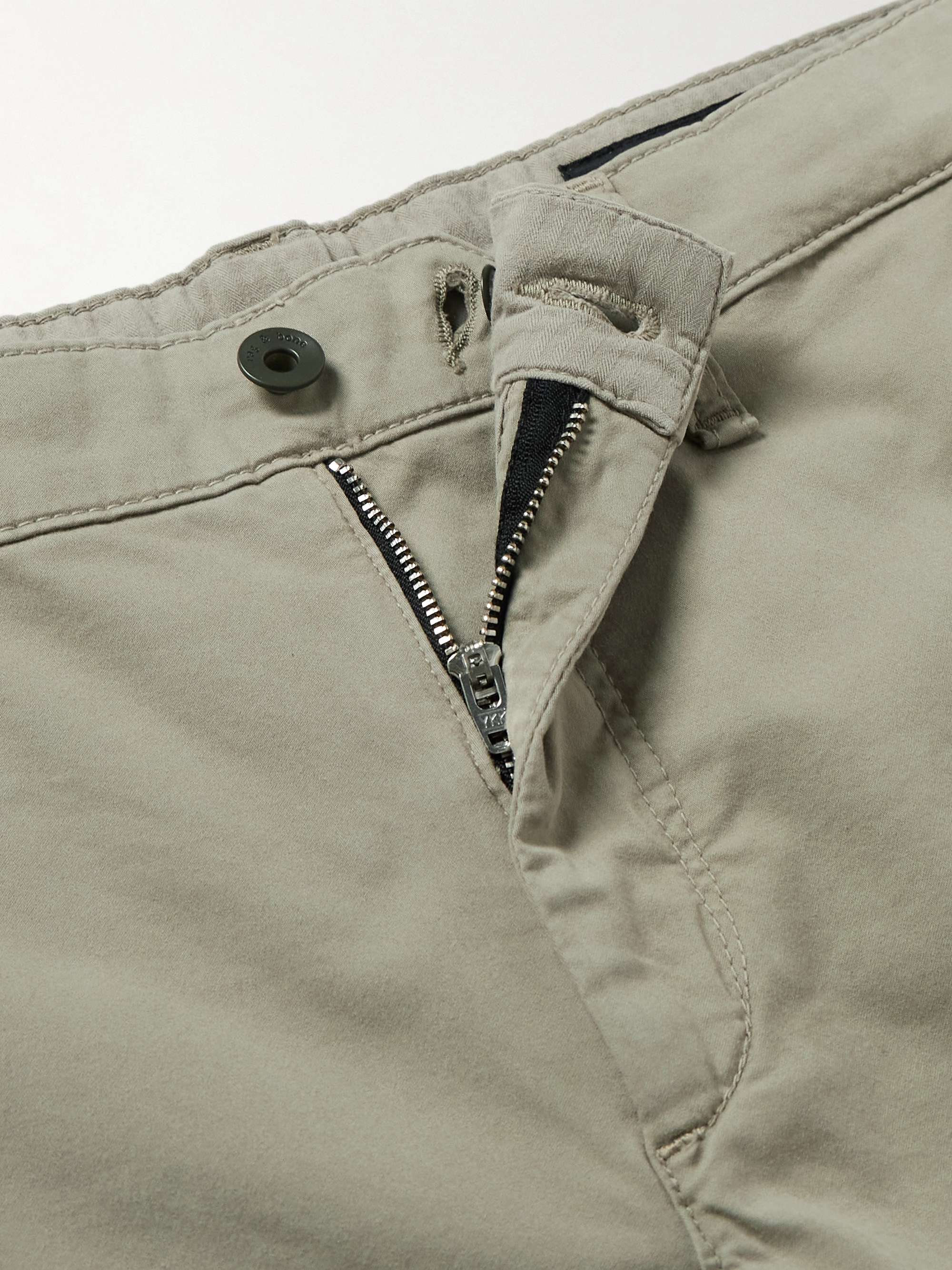 Straight-Leg Cotton-Blend Shorts view