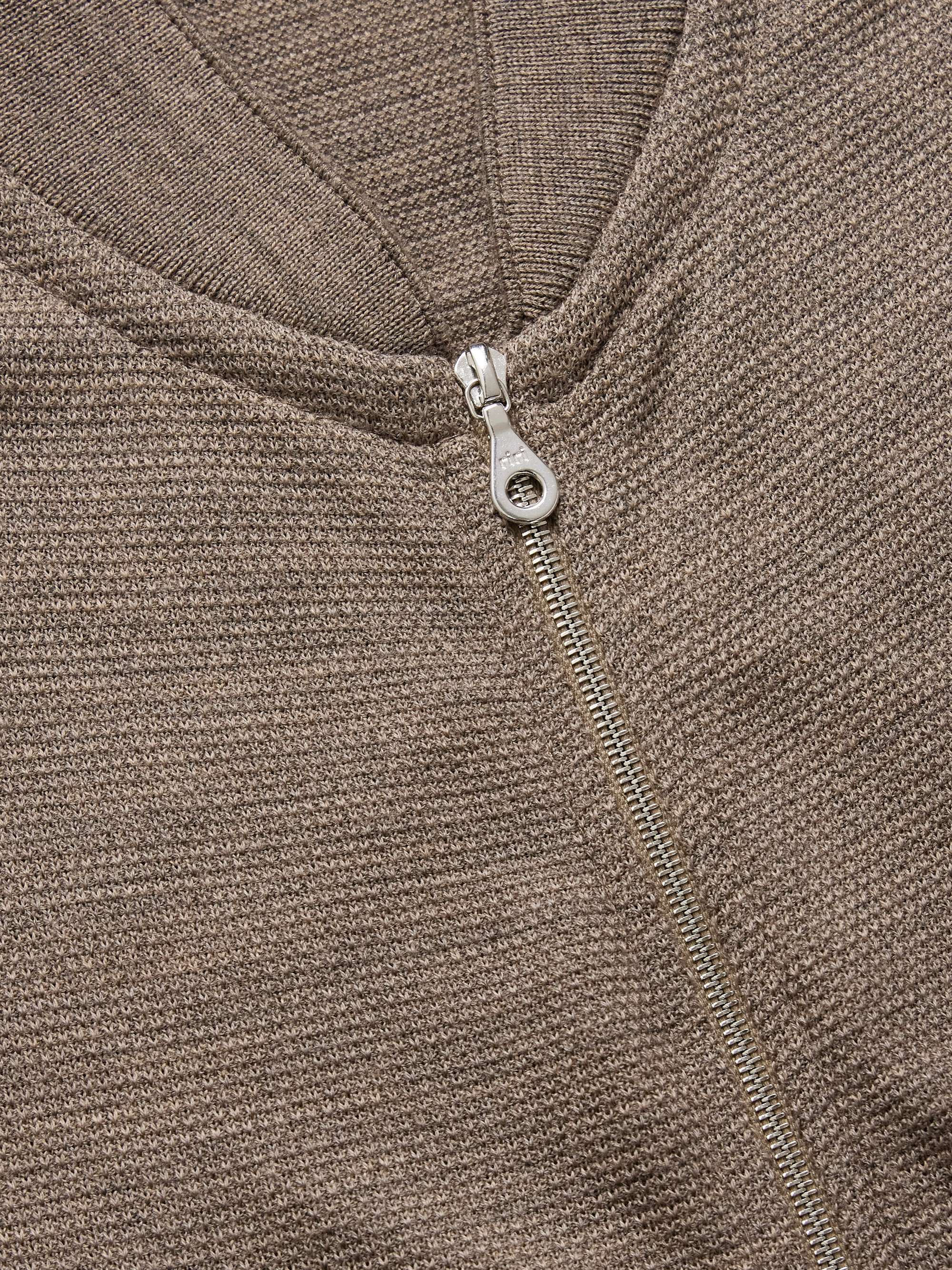 16.Singular Merino Wool Zip-Up Cardigan view