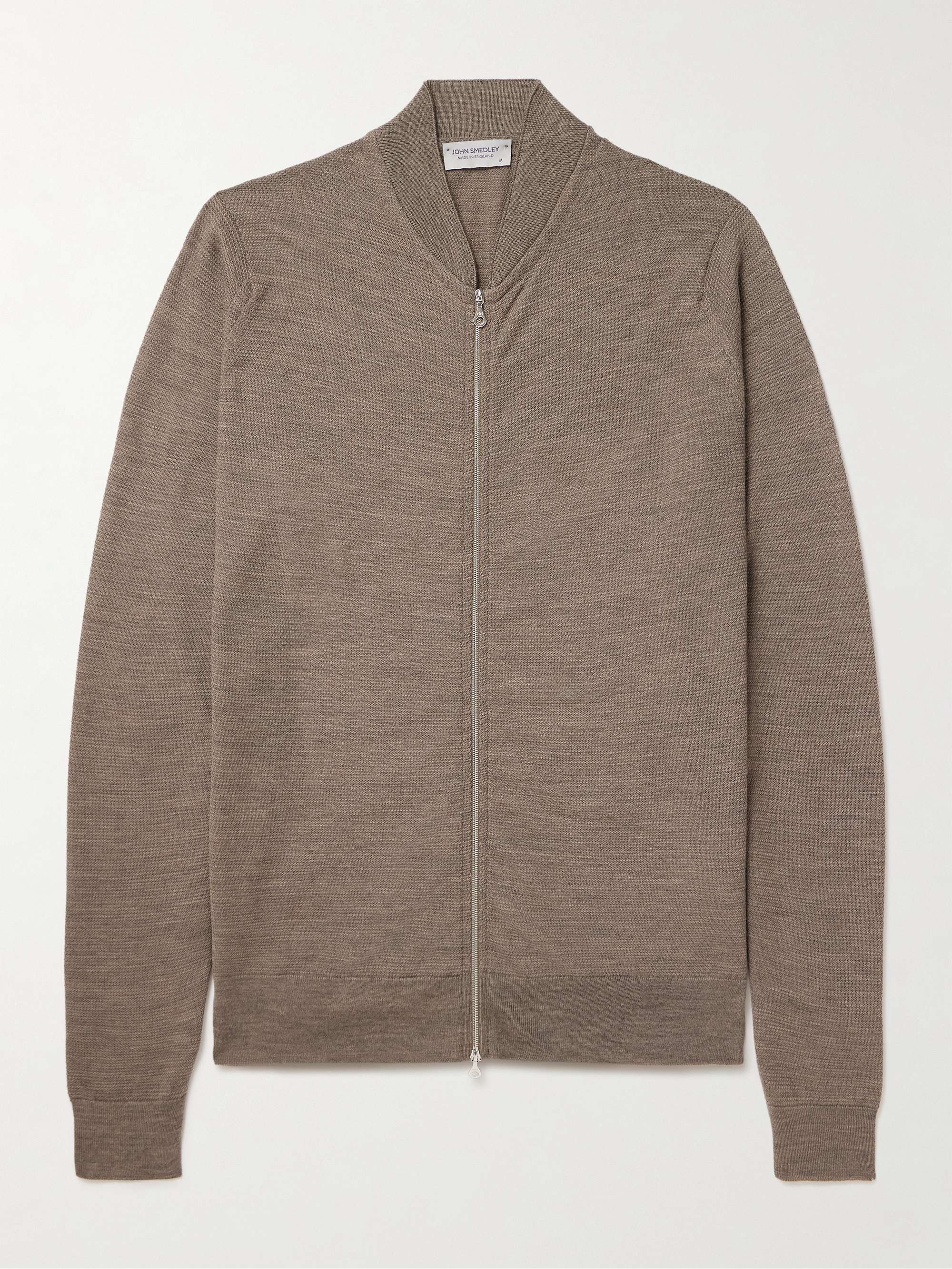 16.Singular Merino Wool Zip-Up Cardigan view