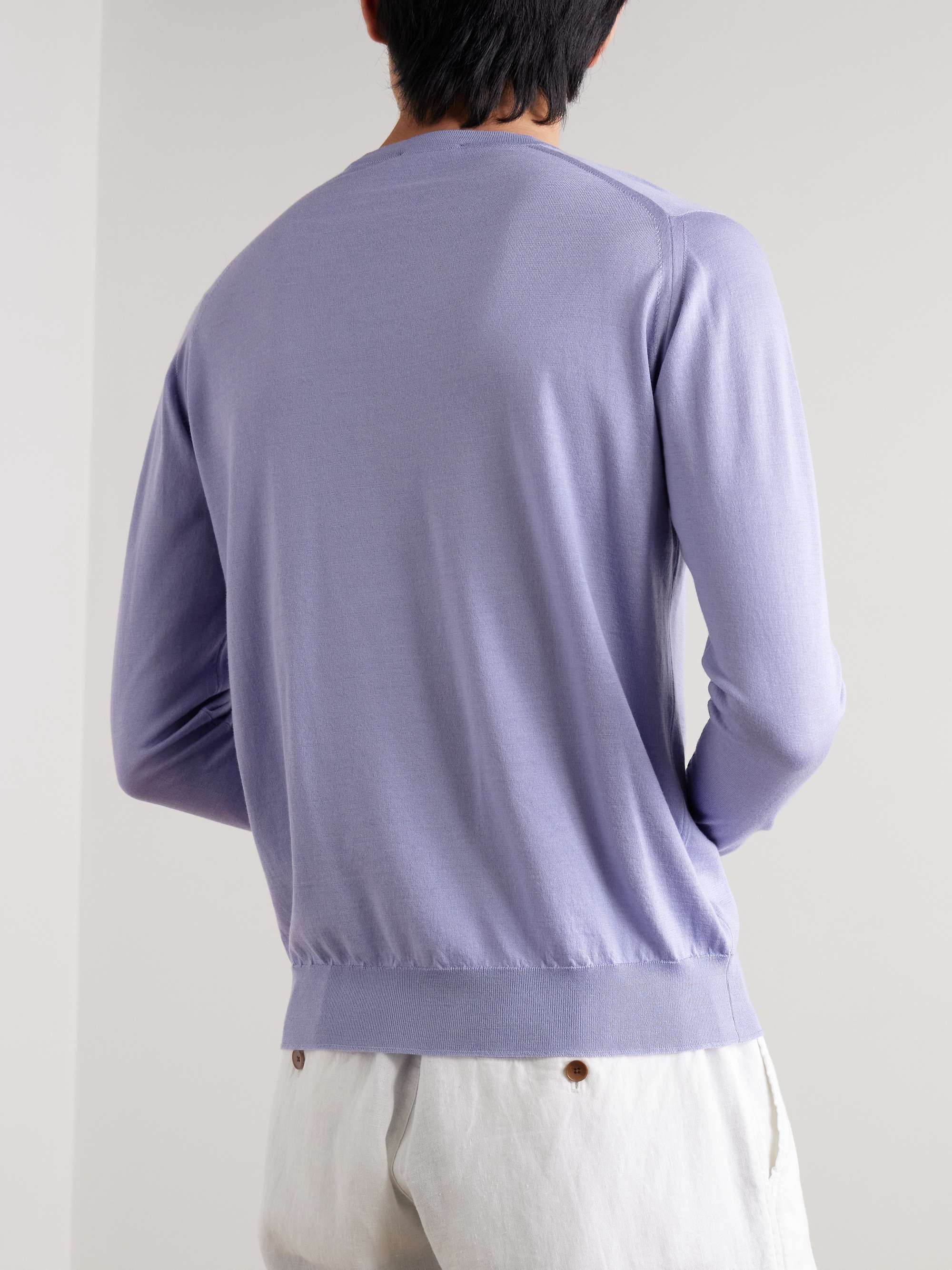 Darley Merino Wool and Sea Island Cotton-Blend Gauze Sweater view