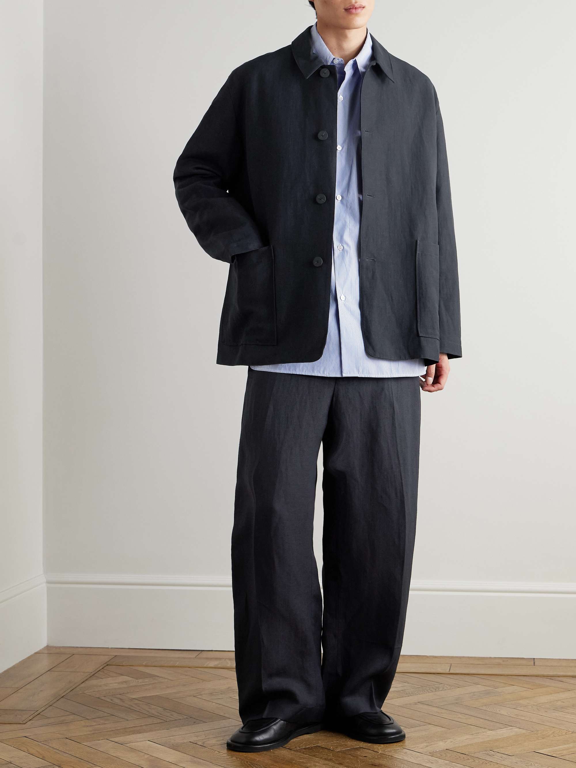 Sorono Striped Cotton-Poplin Shirt view