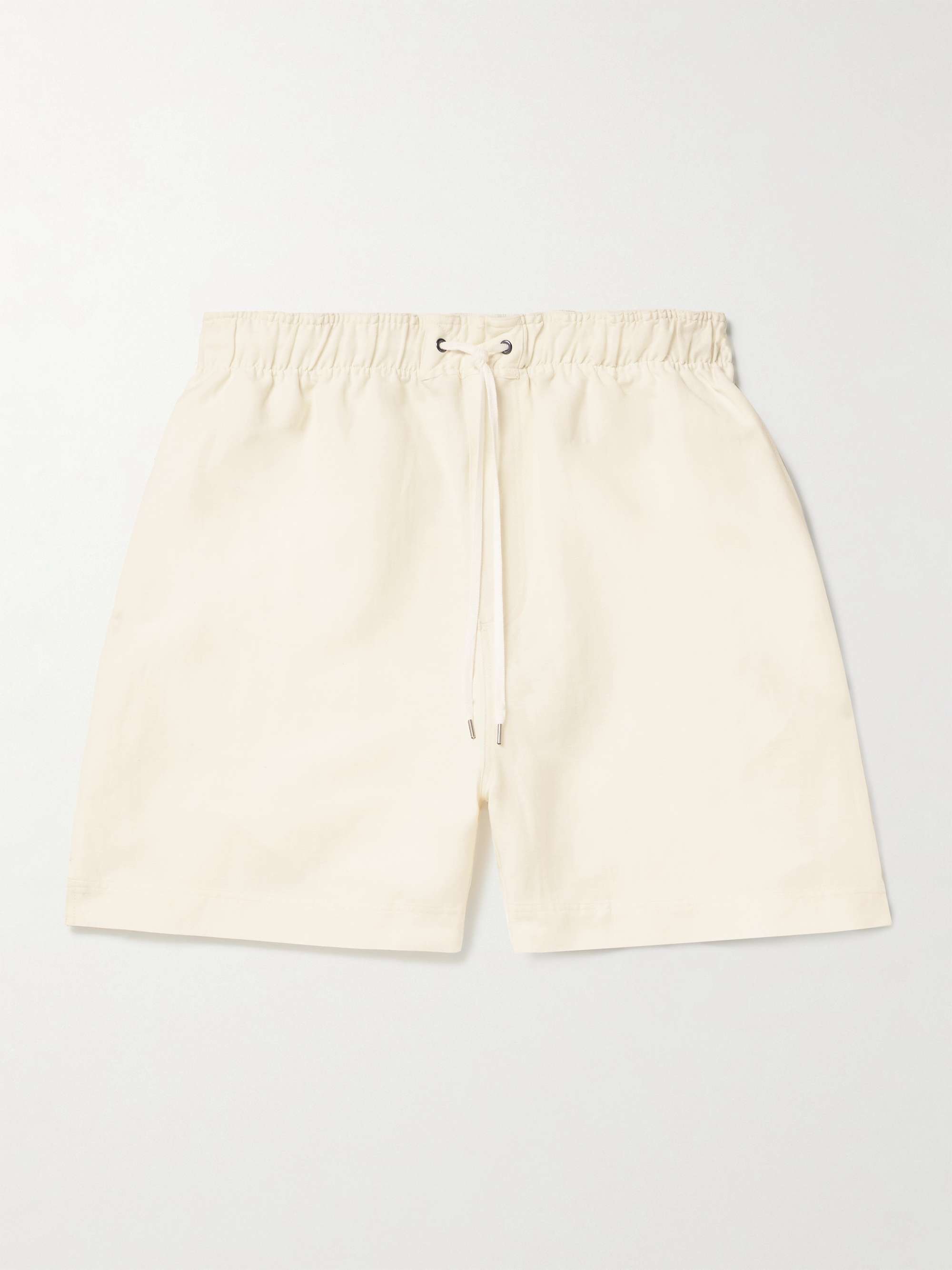 Starboard Wide-Leg Linen and Wool-Blend Drawstring Shorts view