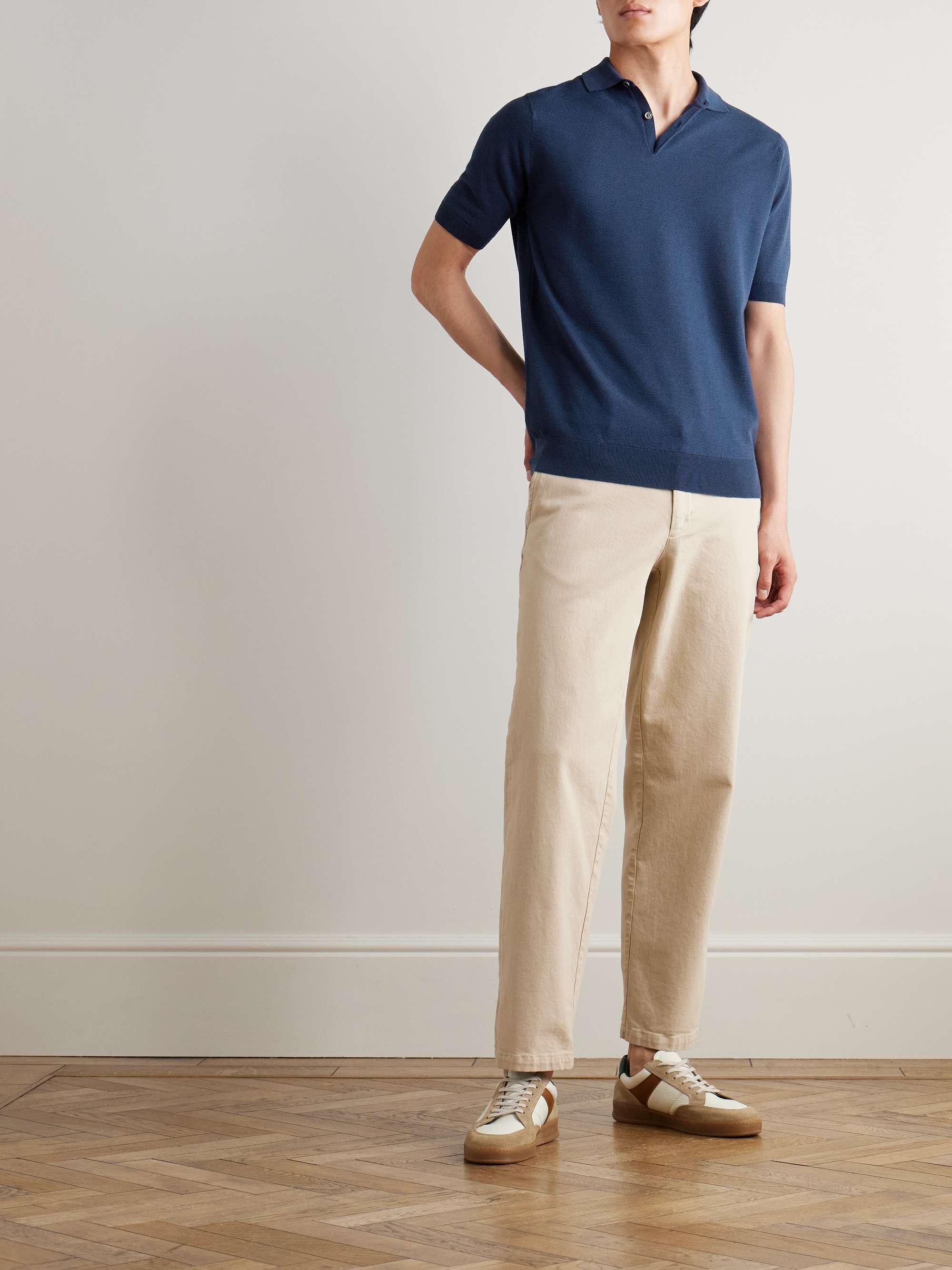 14.Singular Merino Wool-Piqué Polo Shirt view
