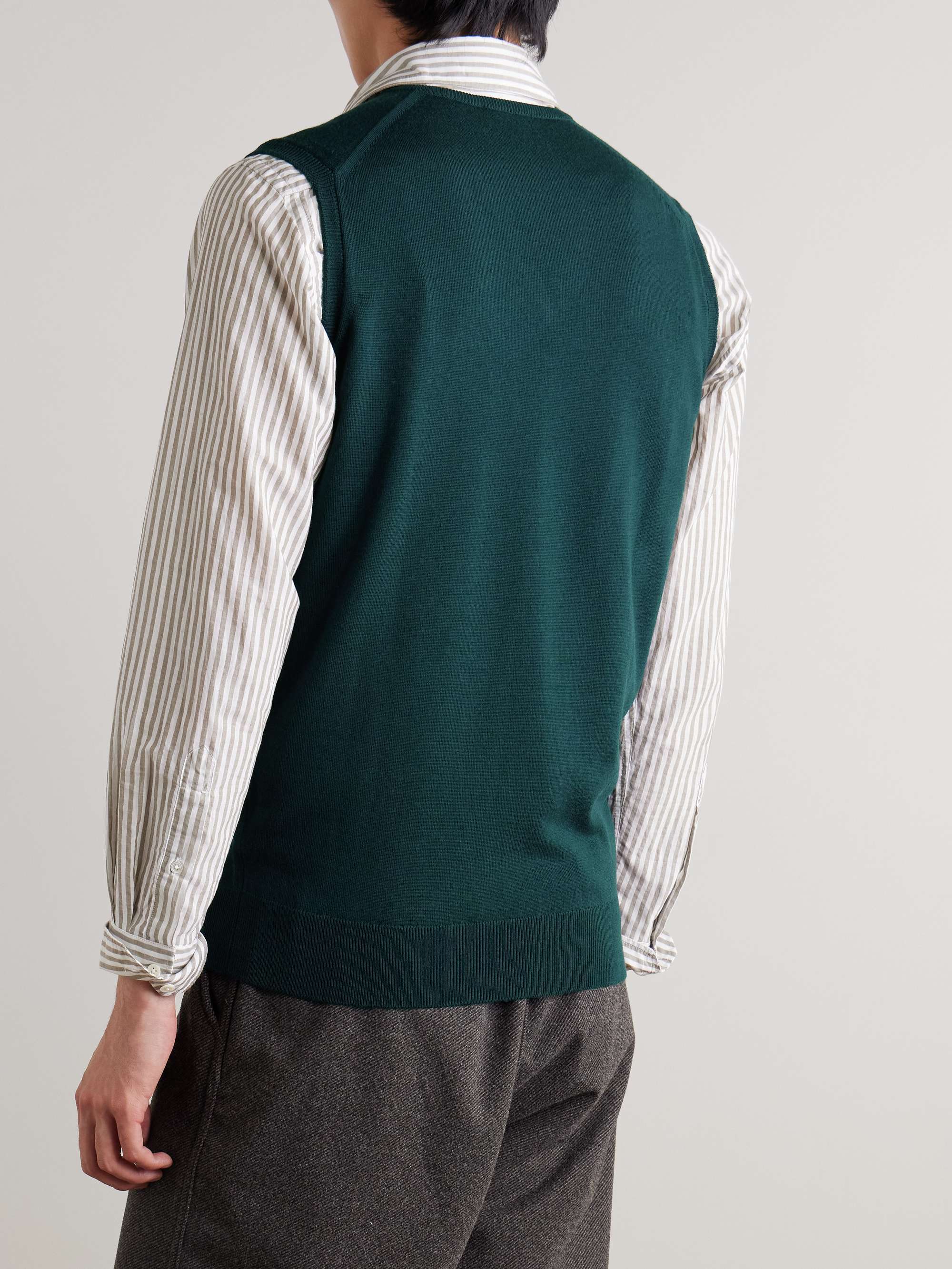 Hadfield Slim-Fit Merino Wool Sweater Vest view