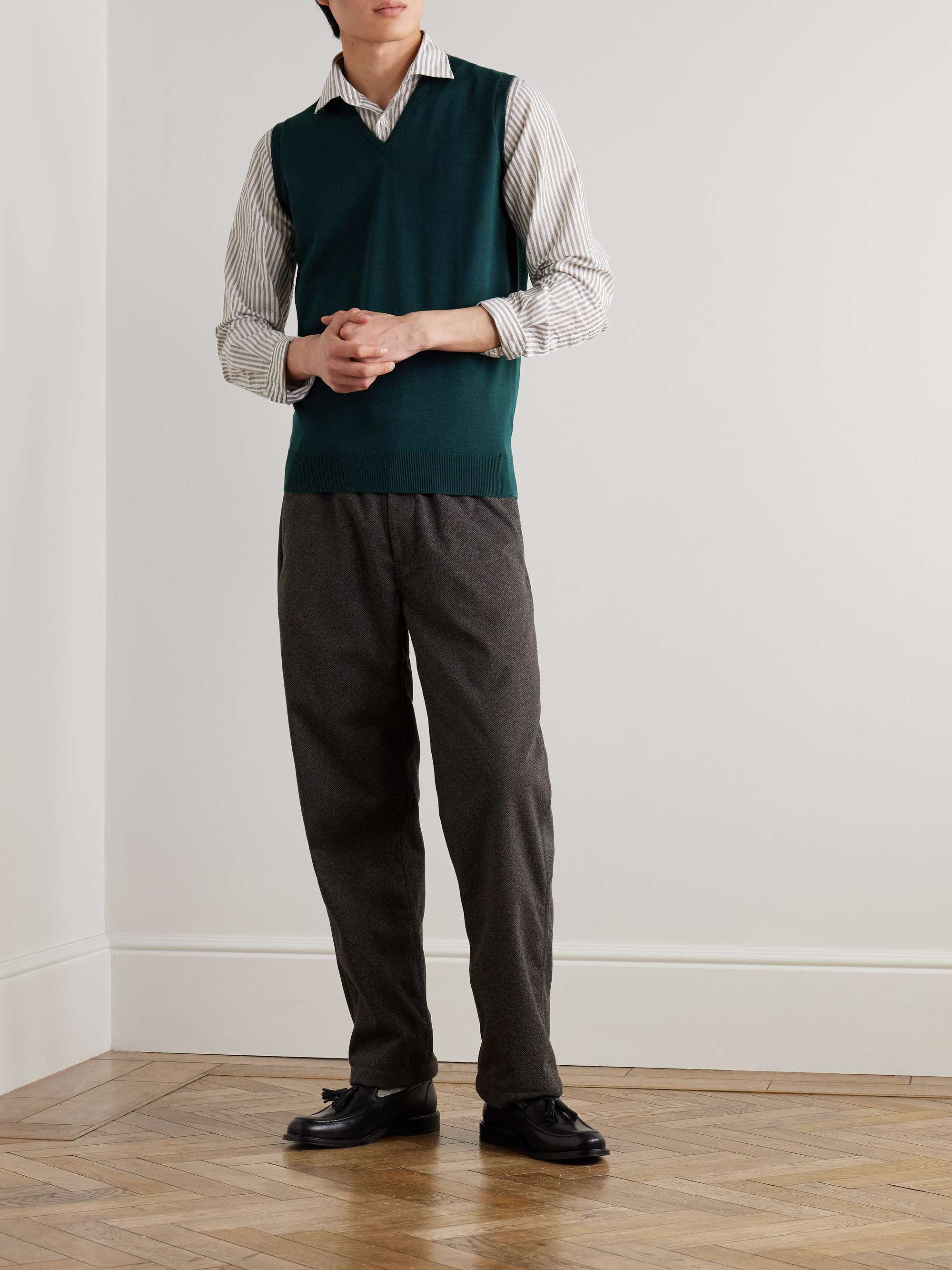 Hadfield Slim-Fit Merino Wool Sweater Vest view