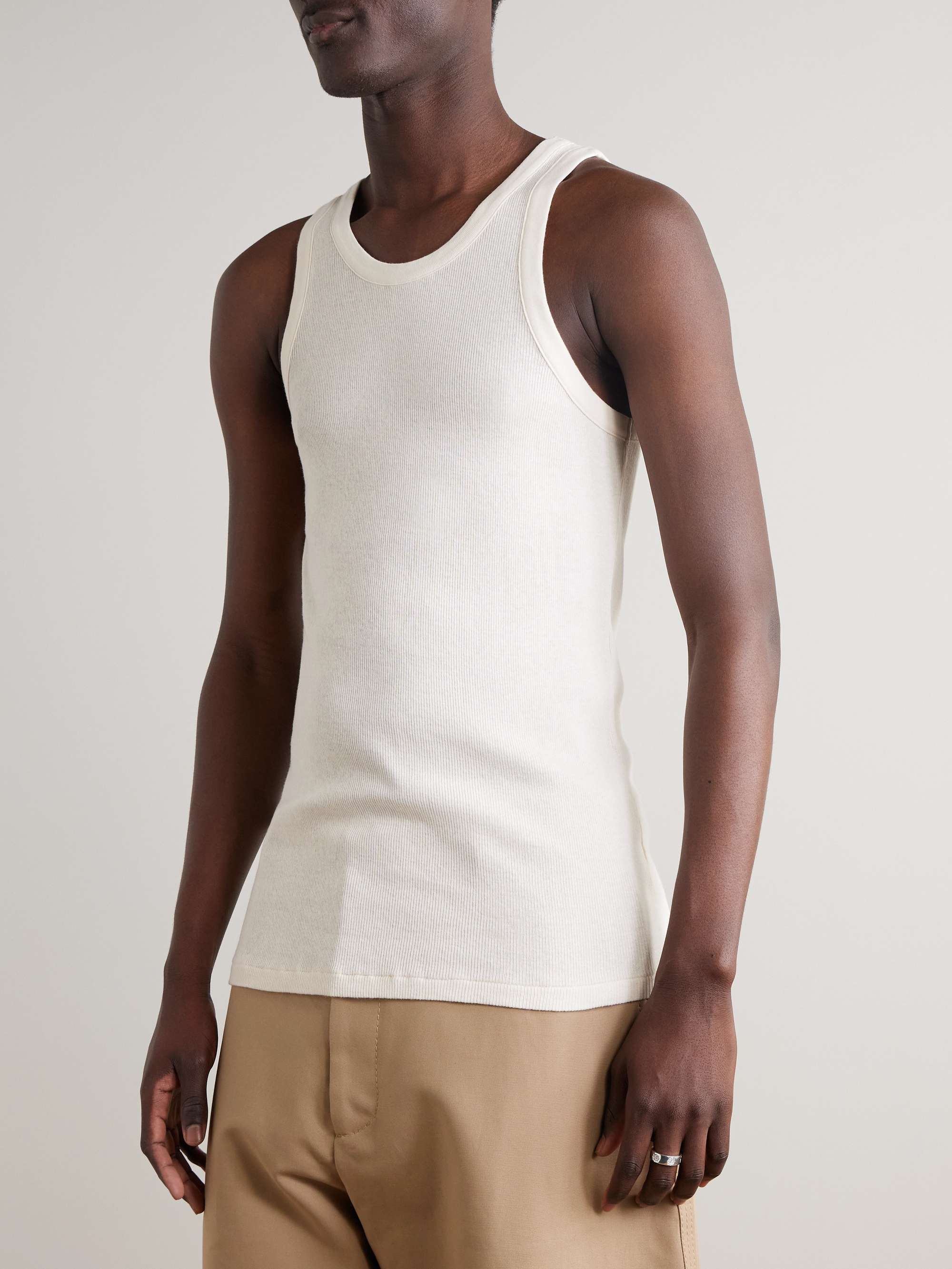Ribbed Organic Cotton Tank Top view