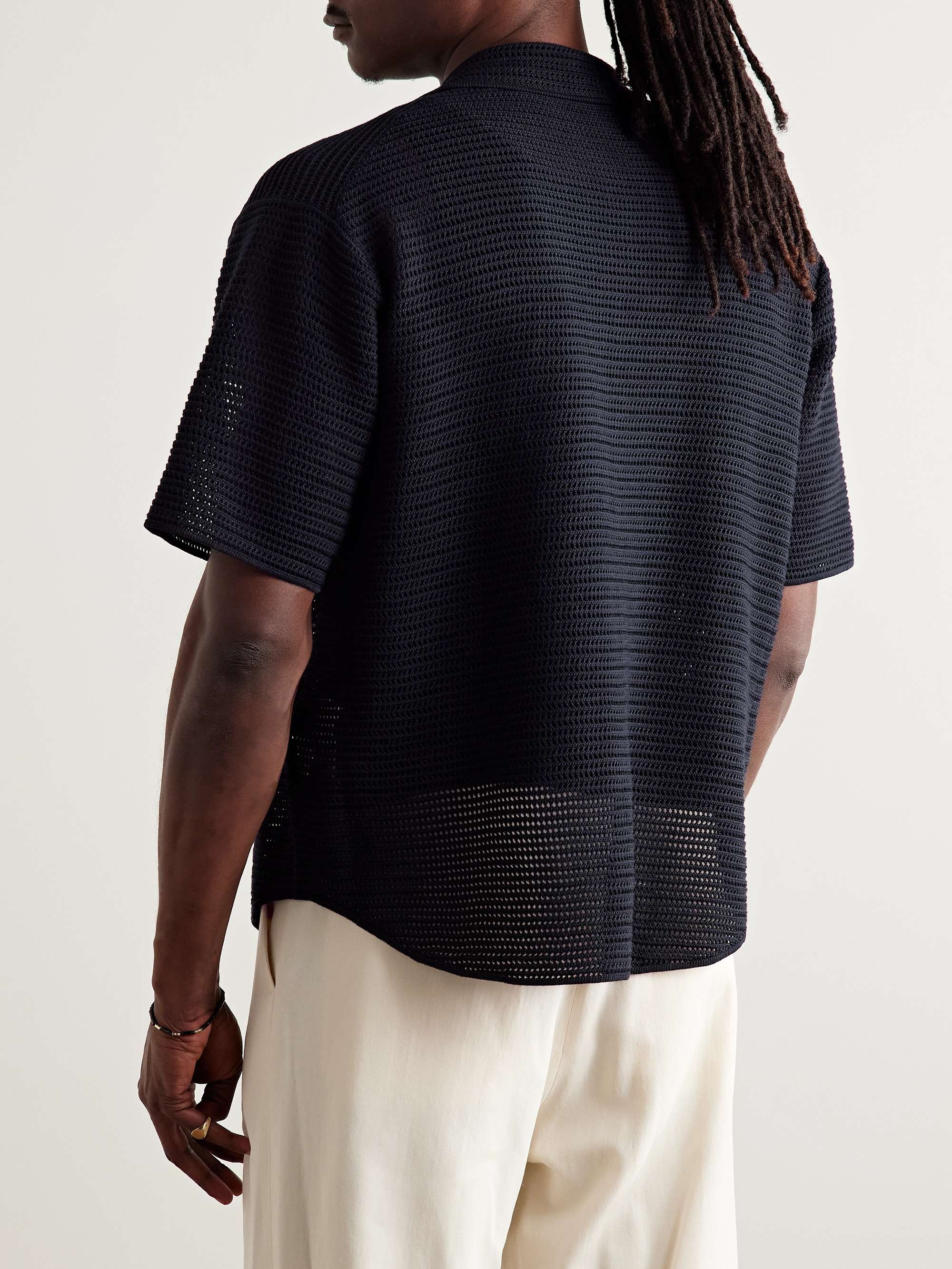 Open-Knit Cotton Shirt view
