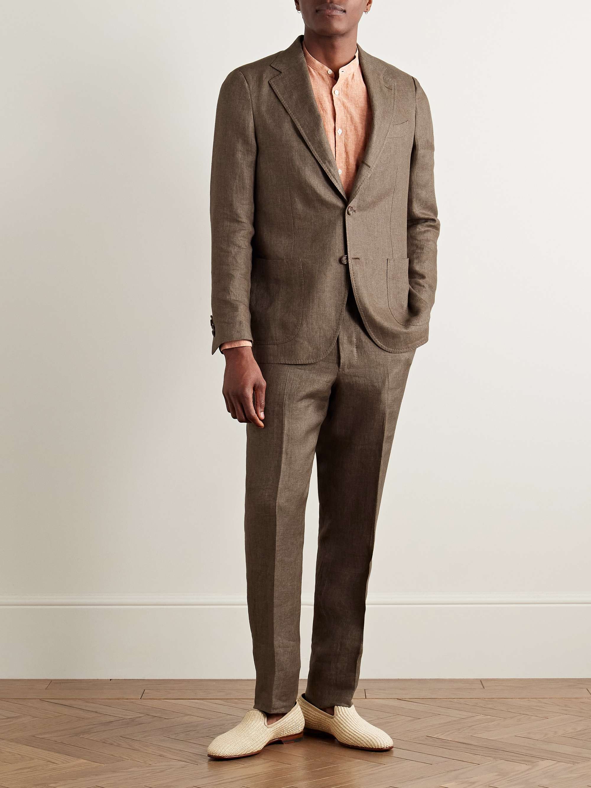 Posillipo Unstructured Linen Suit Jacket view