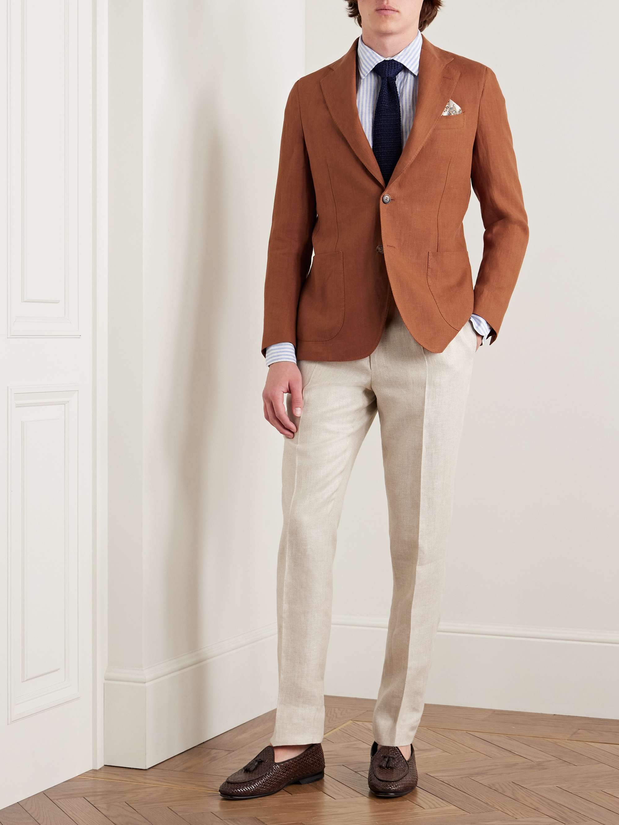 Forcella Slim-Fit Linen Blazer view