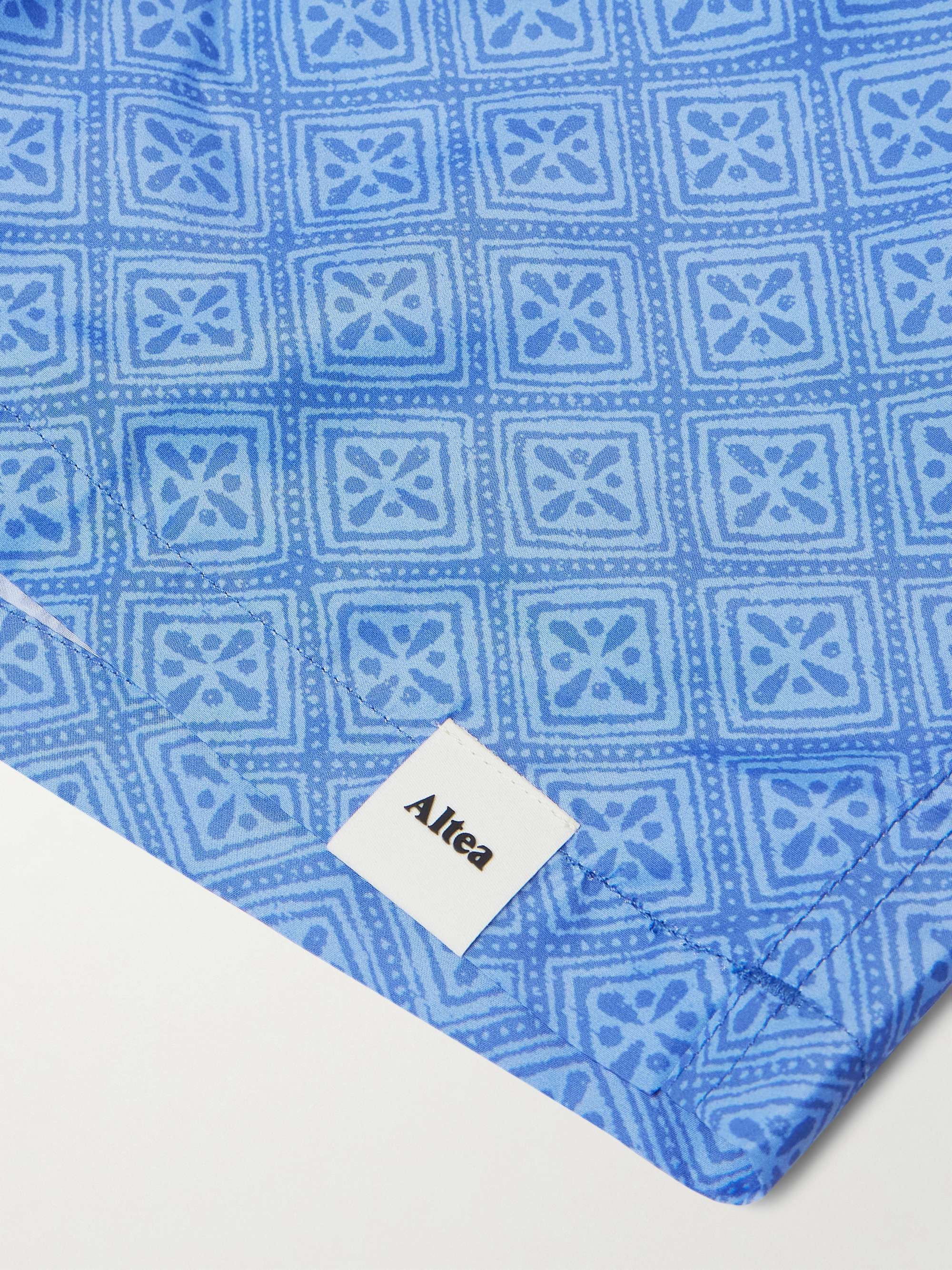Straight-Leg Printed Swim Shorts view