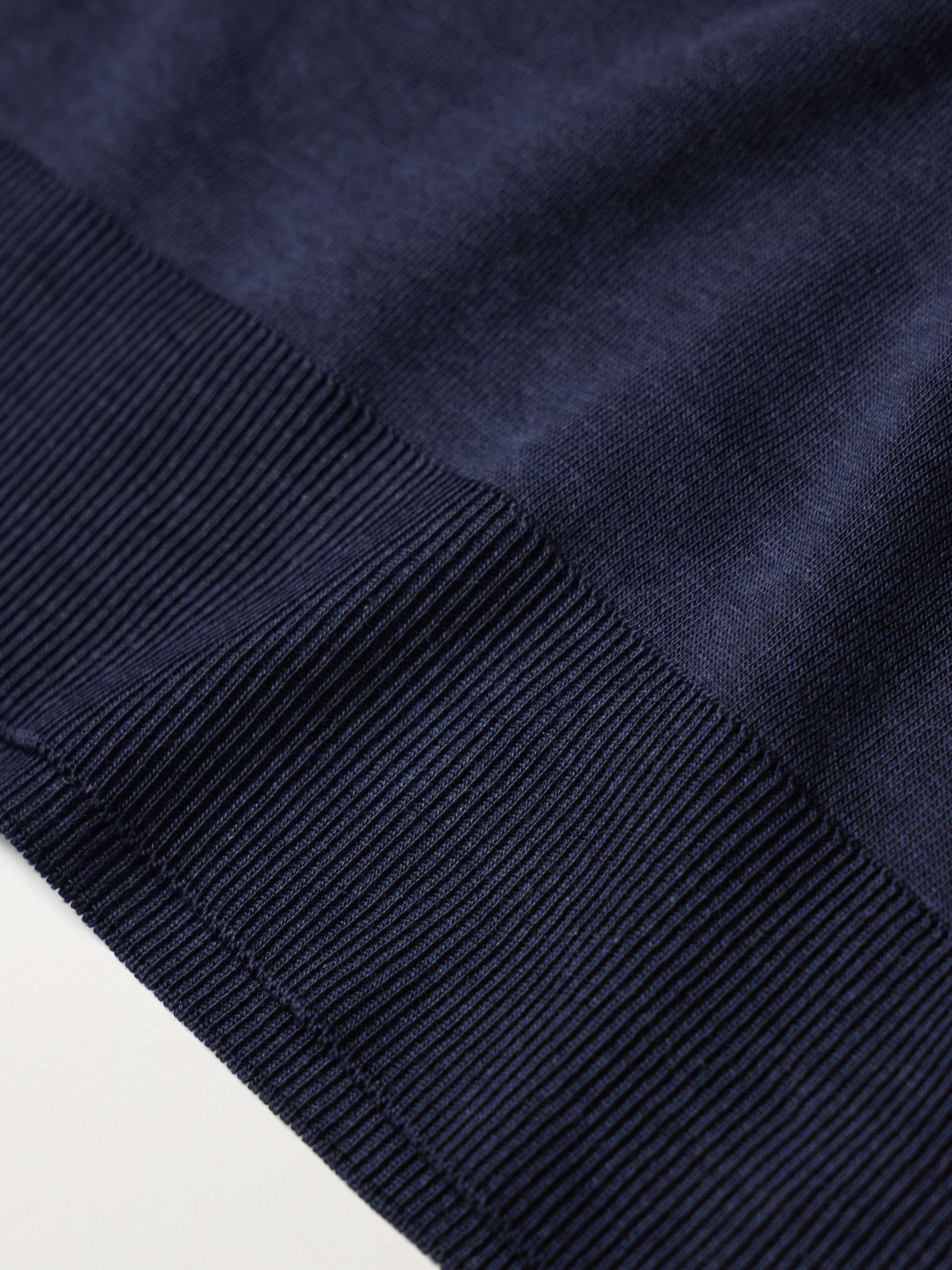 Lyocell and Cotton-Blend Jersey Polo Shirt view