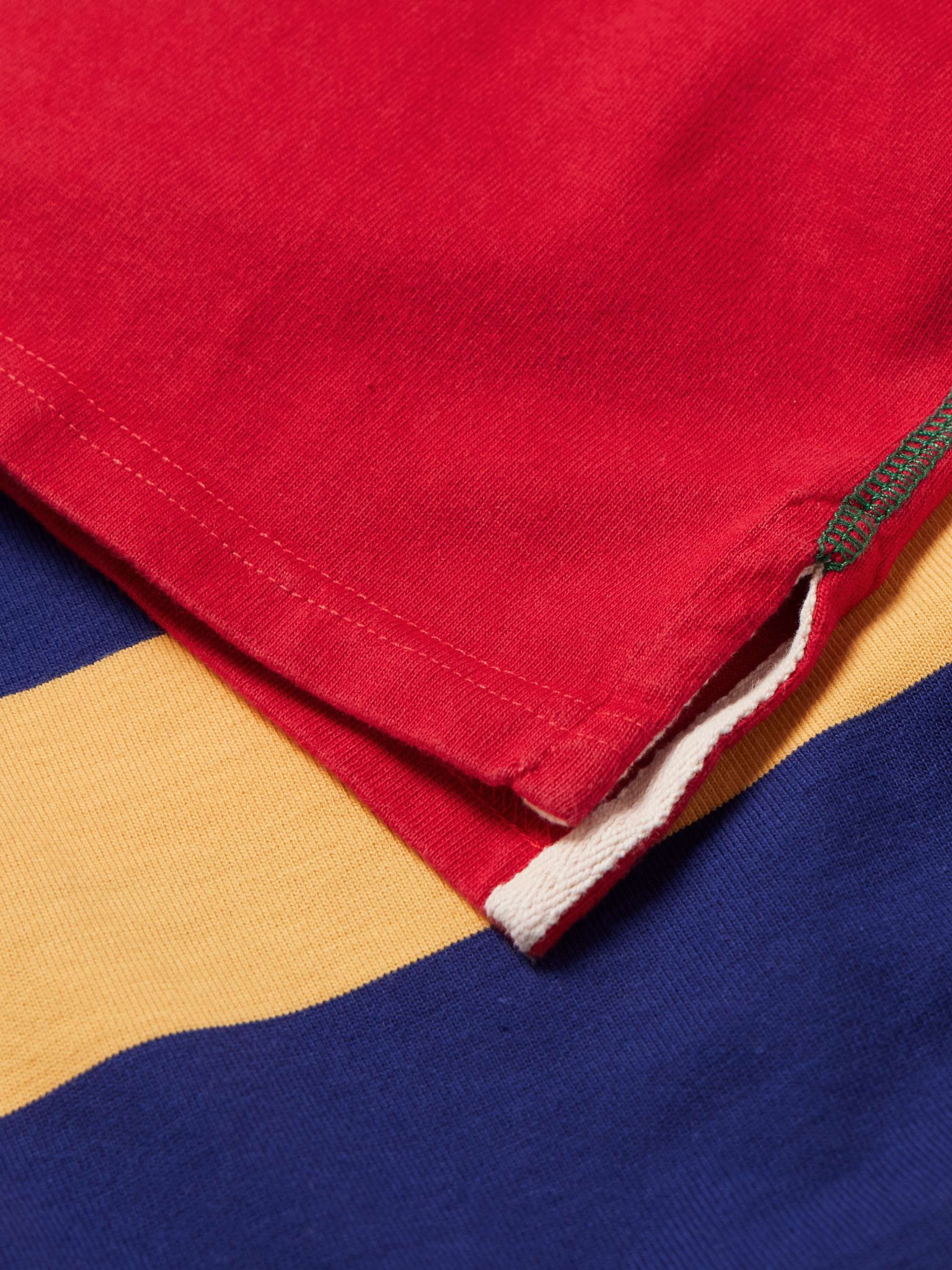 Striped Cotton-Jersey Polo Shirt view