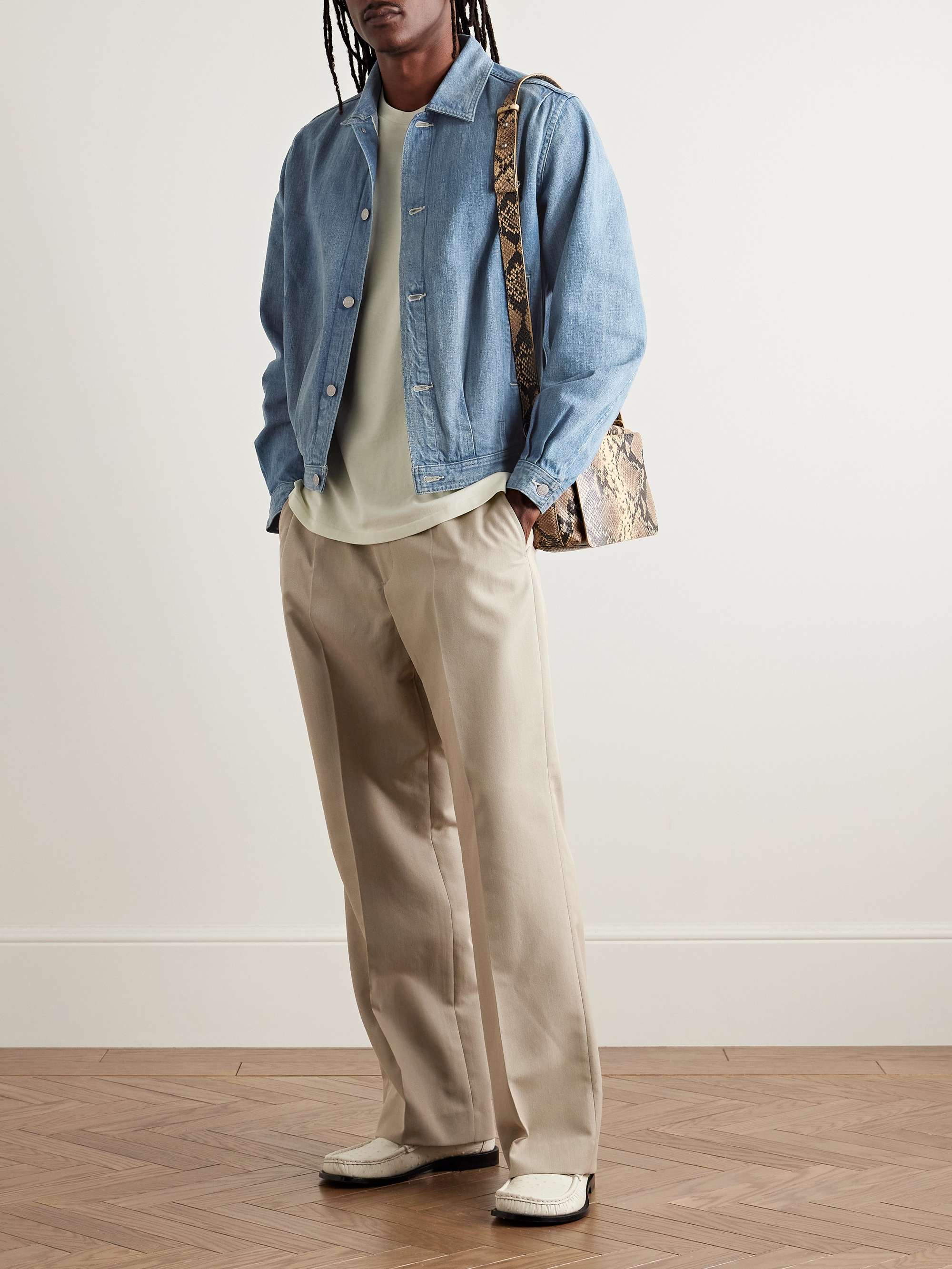 Pleated Selvedge Denim Jacket view