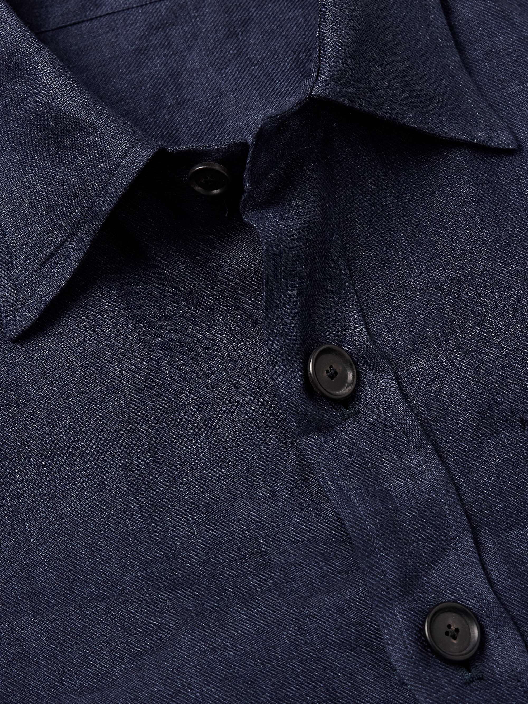 Linen-Twill Overshirt view